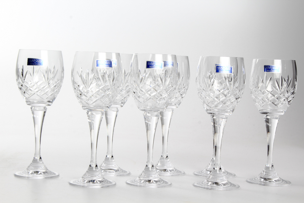 Marquis by Waterford Crystal "Brookside" White Wine Glass Set