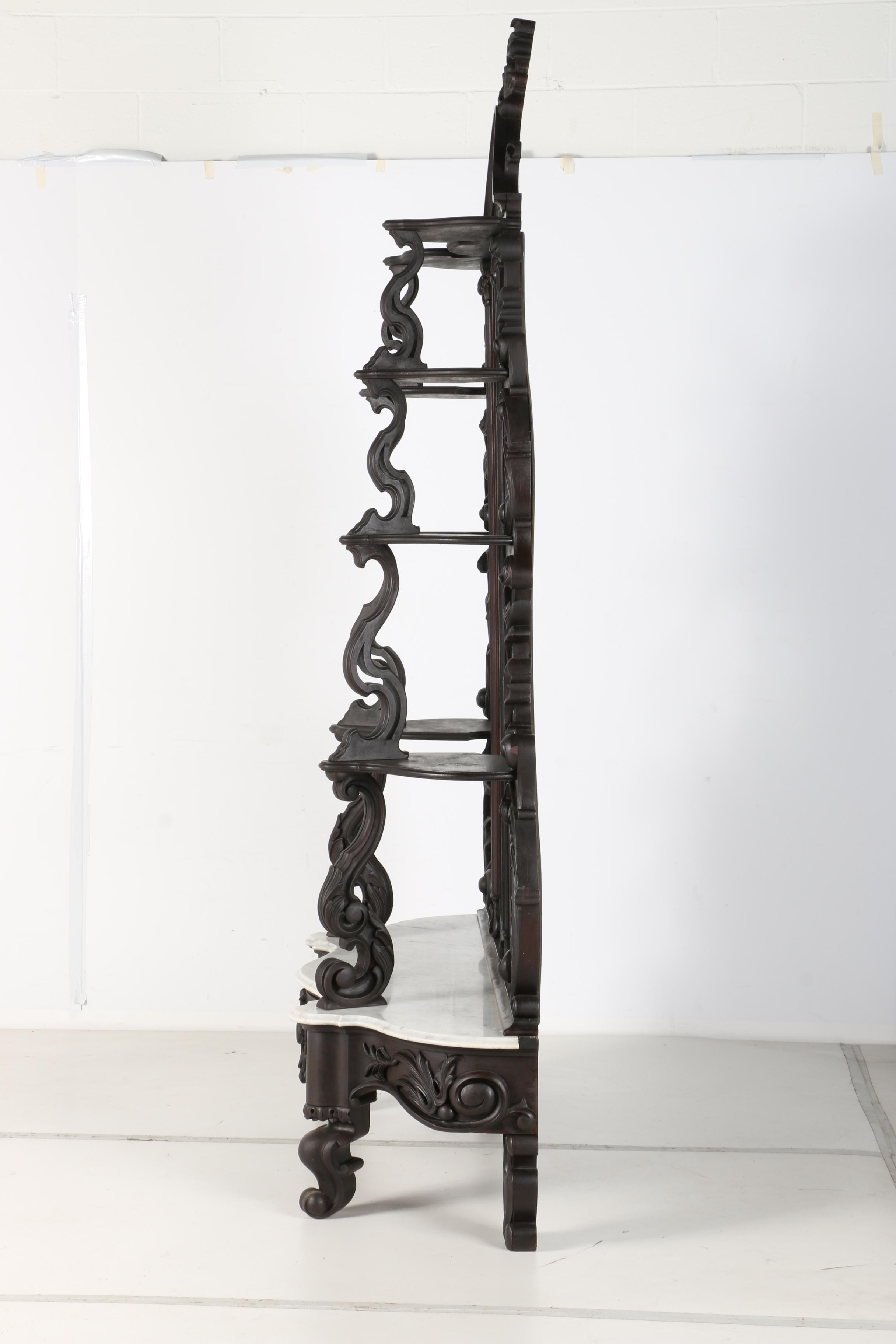 Mitchell and Rammelsberg 19th Century Rosewood Etagere