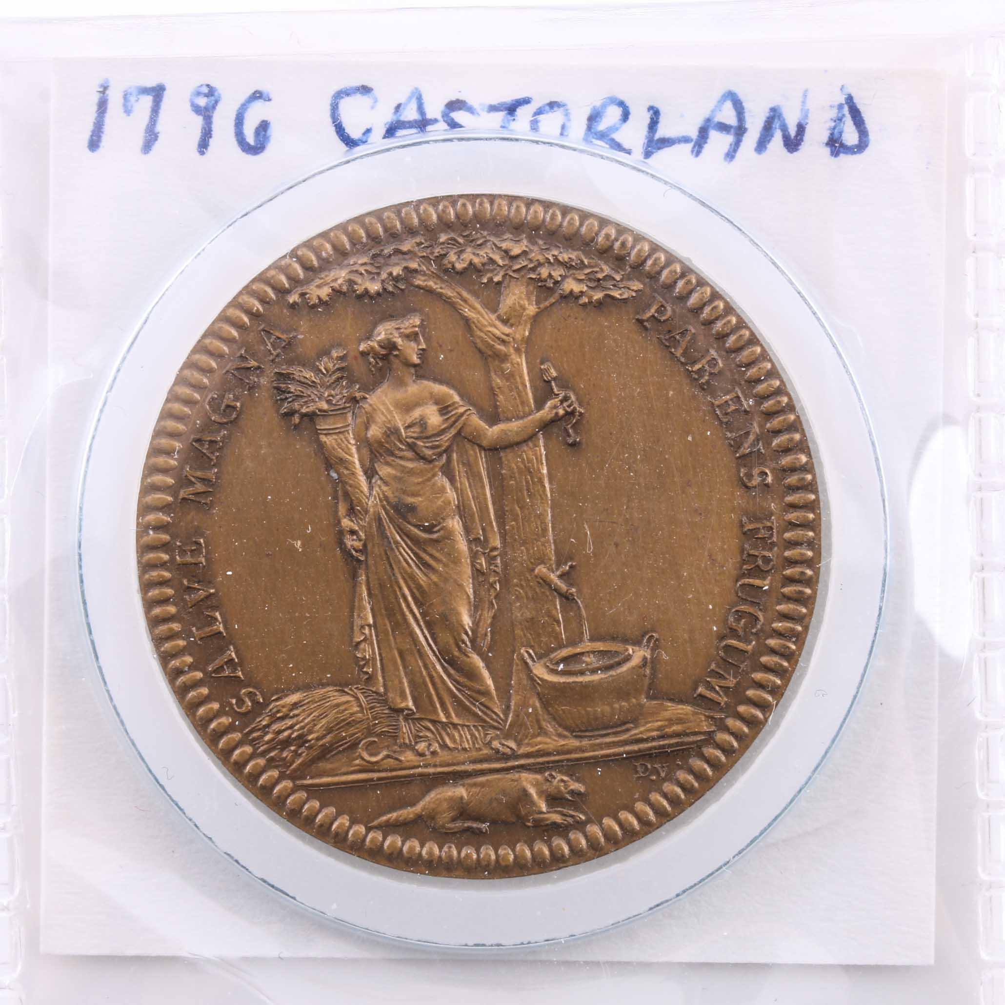 1796 Castorland Modern Restrike Copper Medal
