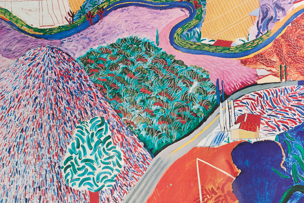 David Hockney Poster Print "Mulholland Drive the Road to the Studio"