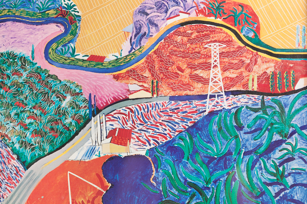 David Hockney Poster Print "Mulholland Drive the Road to the Studio"