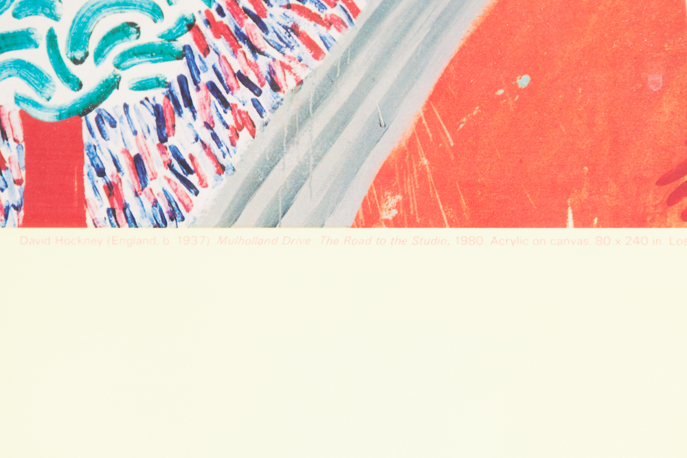 David Hockney Poster Print "Mulholland Drive the Road to the Studio"