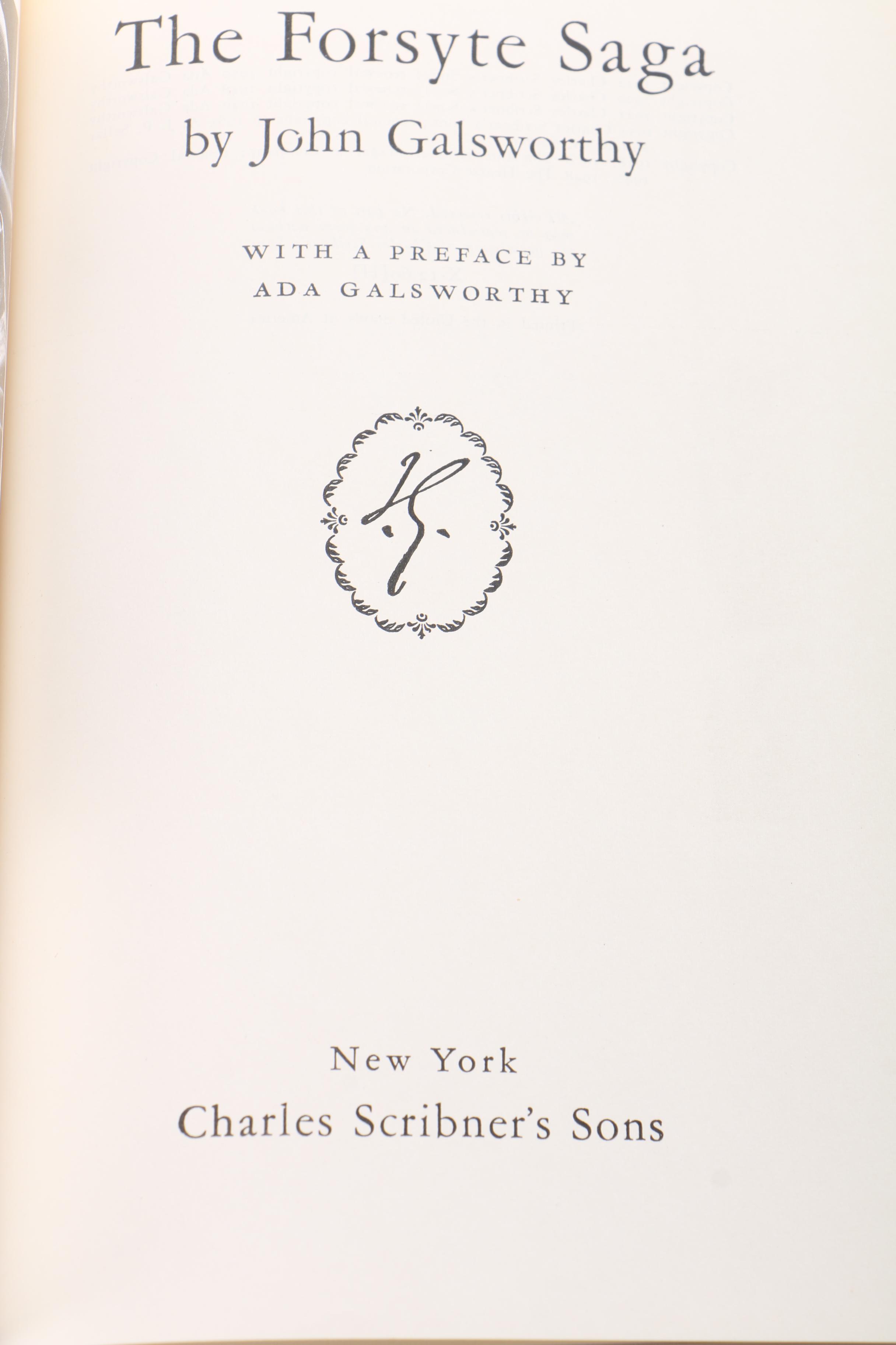 Fiction Titles Including Works by Capote, Galsworthy, and Wharton