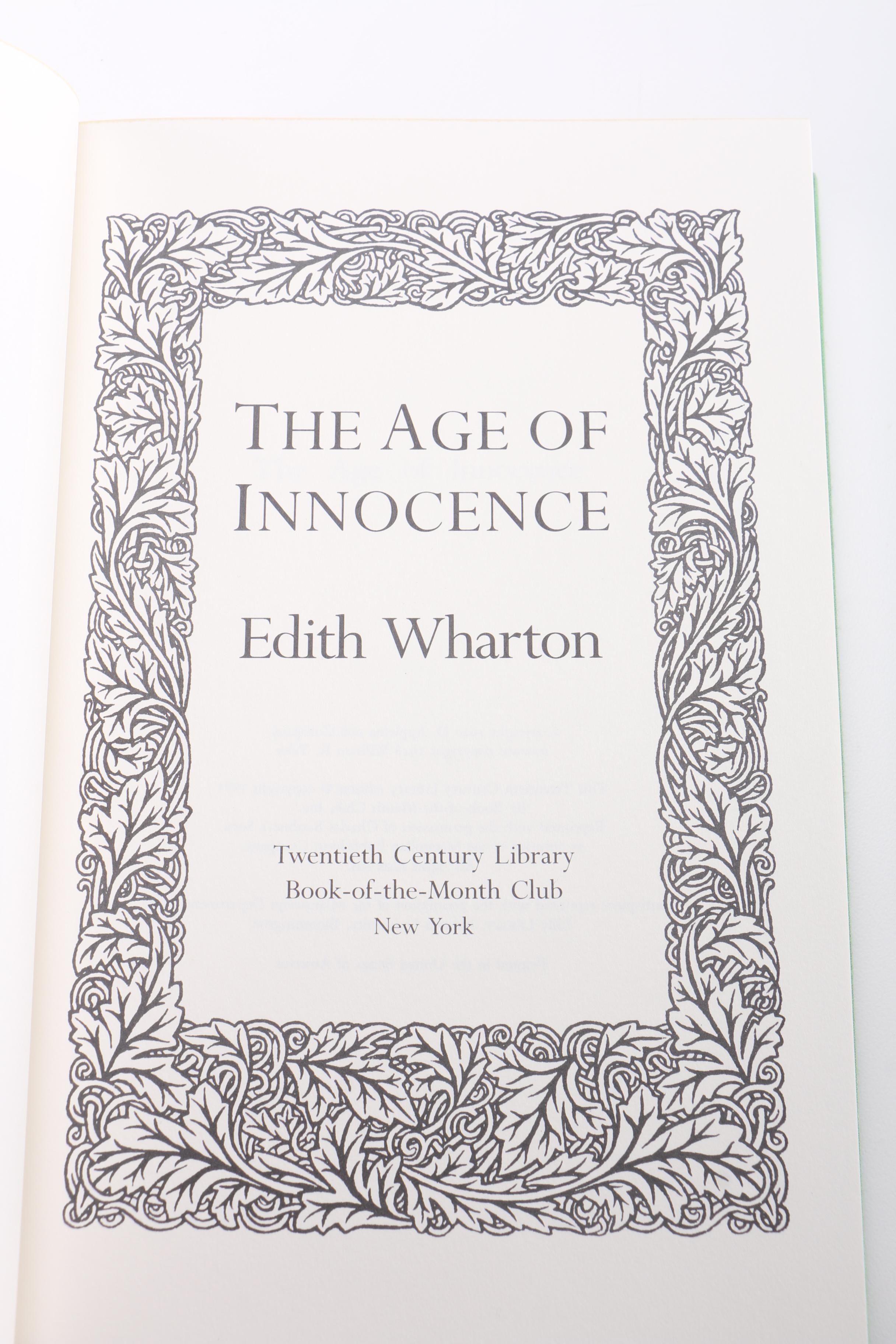 Fiction Titles Including Works by Capote, Galsworthy, and Wharton