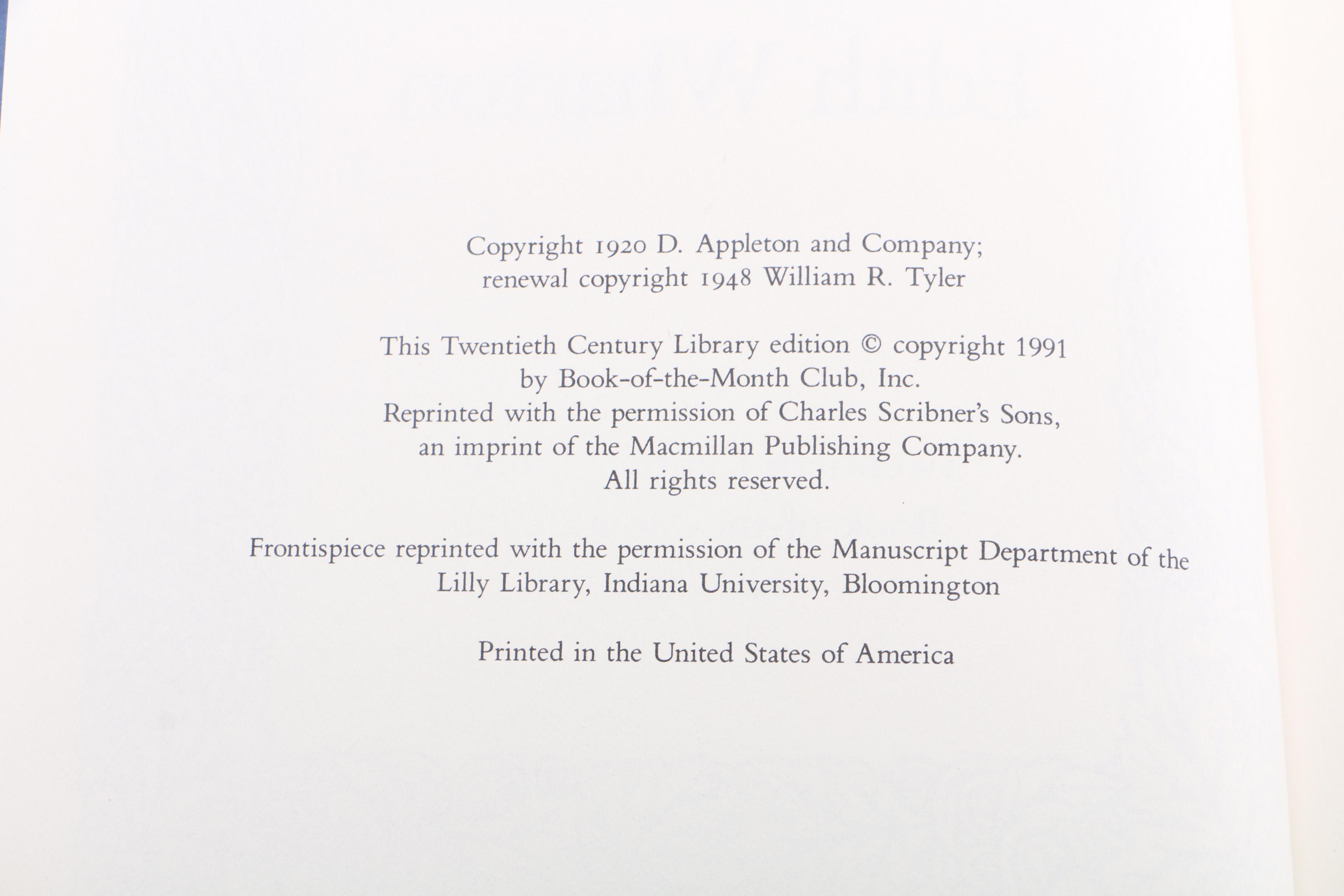 Fiction Titles Including Works by Capote, Galsworthy, and Wharton