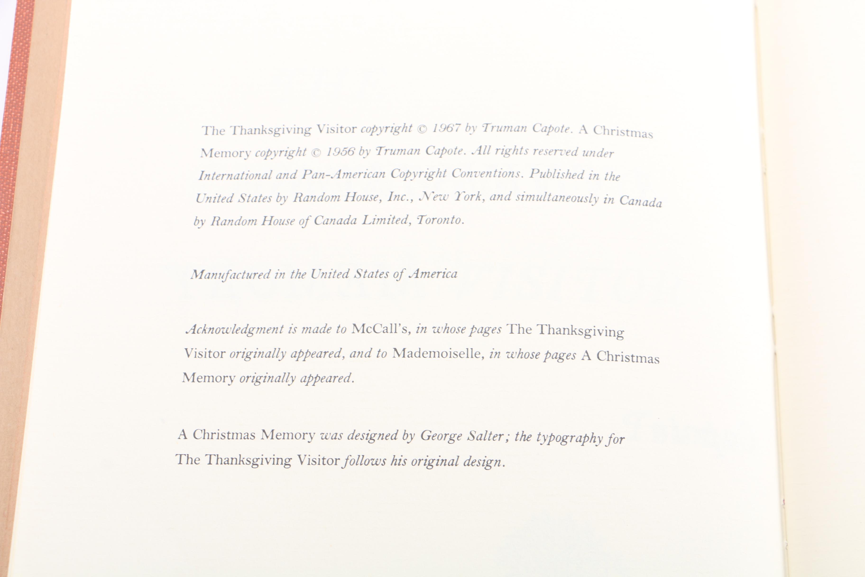 Fiction Titles Including Works by Capote, Galsworthy, and Wharton