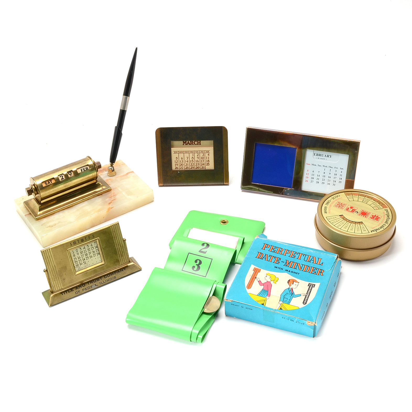 Collection of Vintage Perpetual Calendars