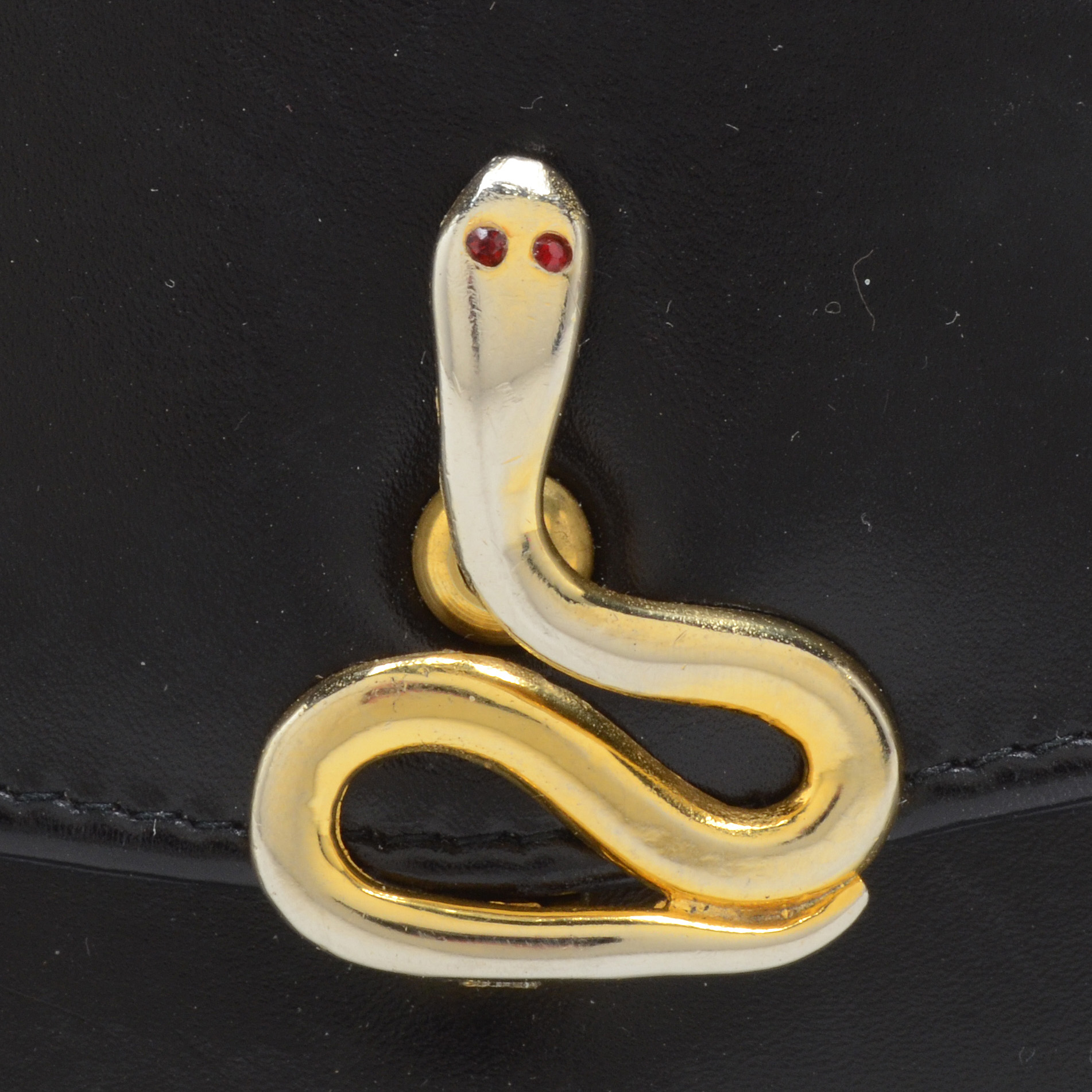 Vintage Roberta di Camerino Leather Snake Clutch