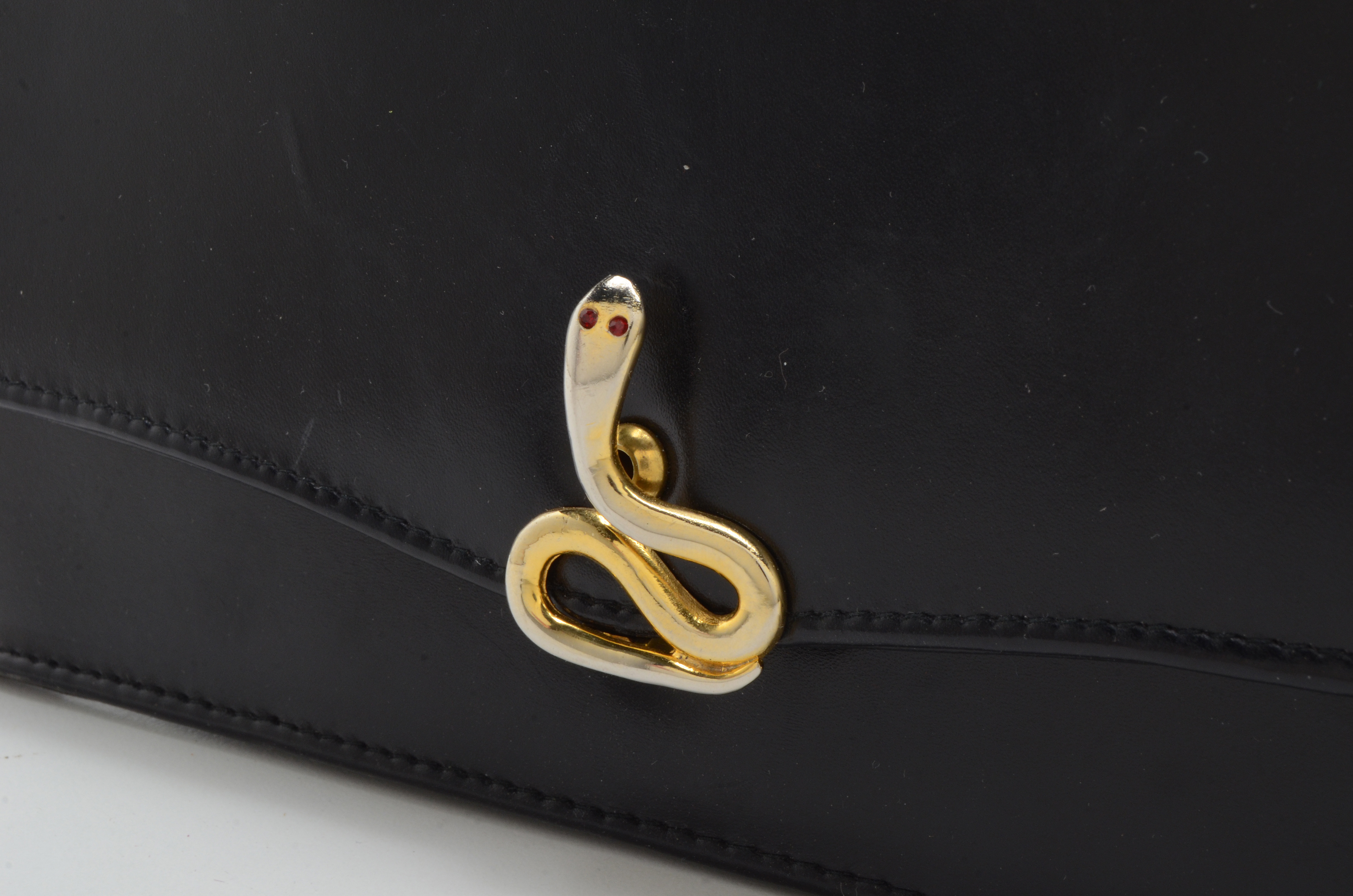 Vintage Roberta di Camerino Leather Snake Clutch