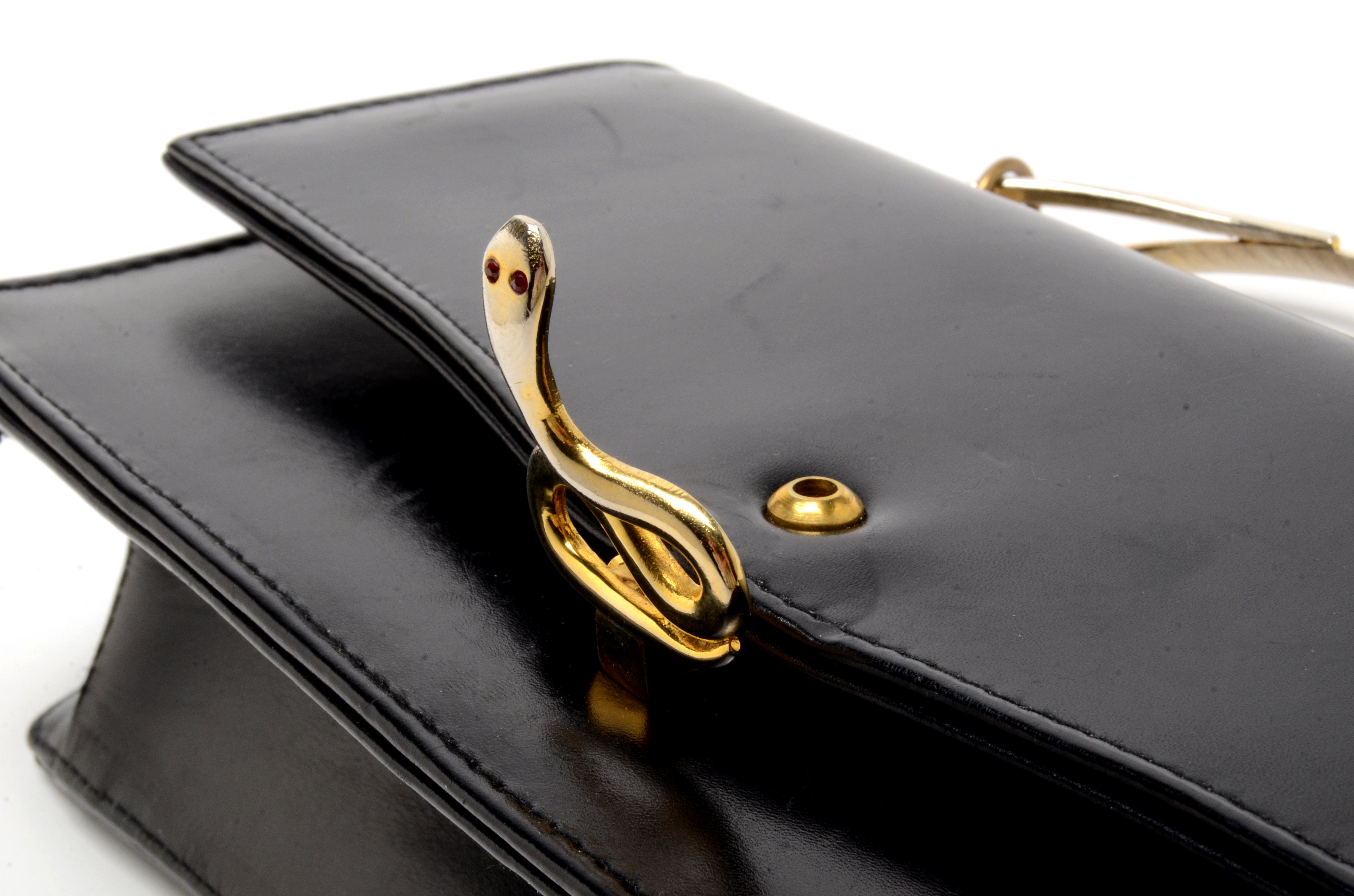 Vintage Roberta di Camerino Leather Snake Clutch