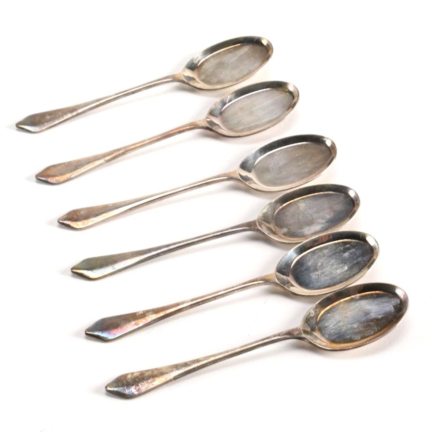 Cooper Brothers Silver Plate Flat Bowl Spoons