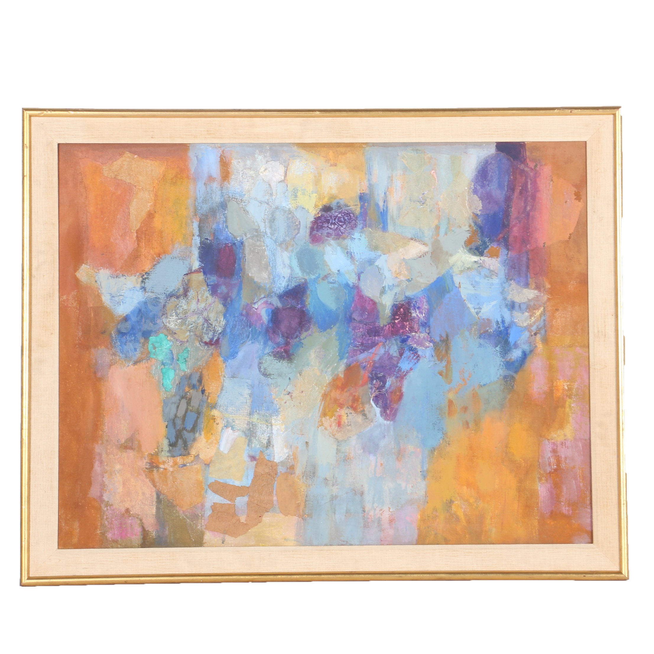 Marjorie Deo Mixed Media Painting on Canvas "Tomb Painting - Egypt"