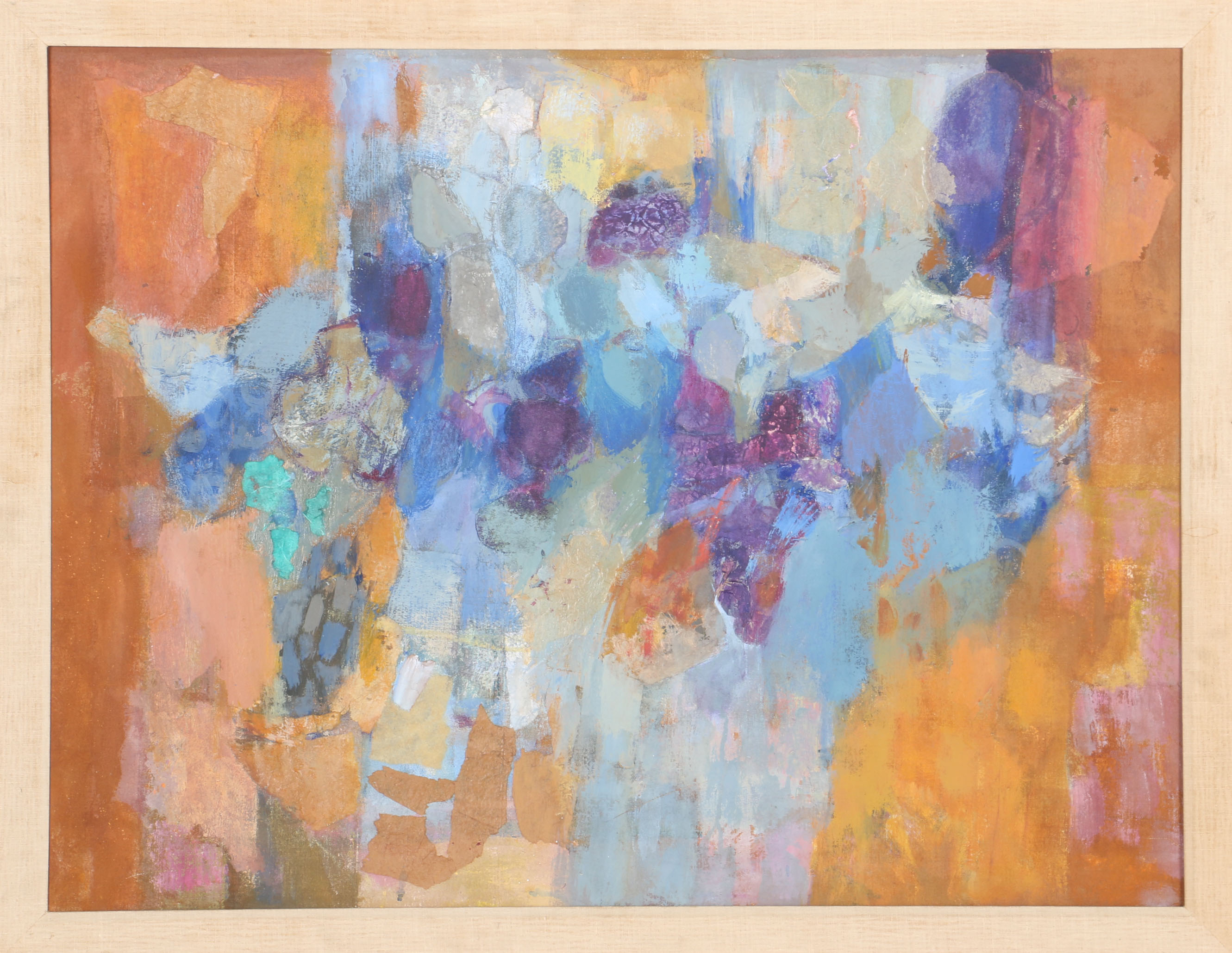 Marjorie Deo Mixed Media Painting on Canvas "Tomb Painting - Egypt"