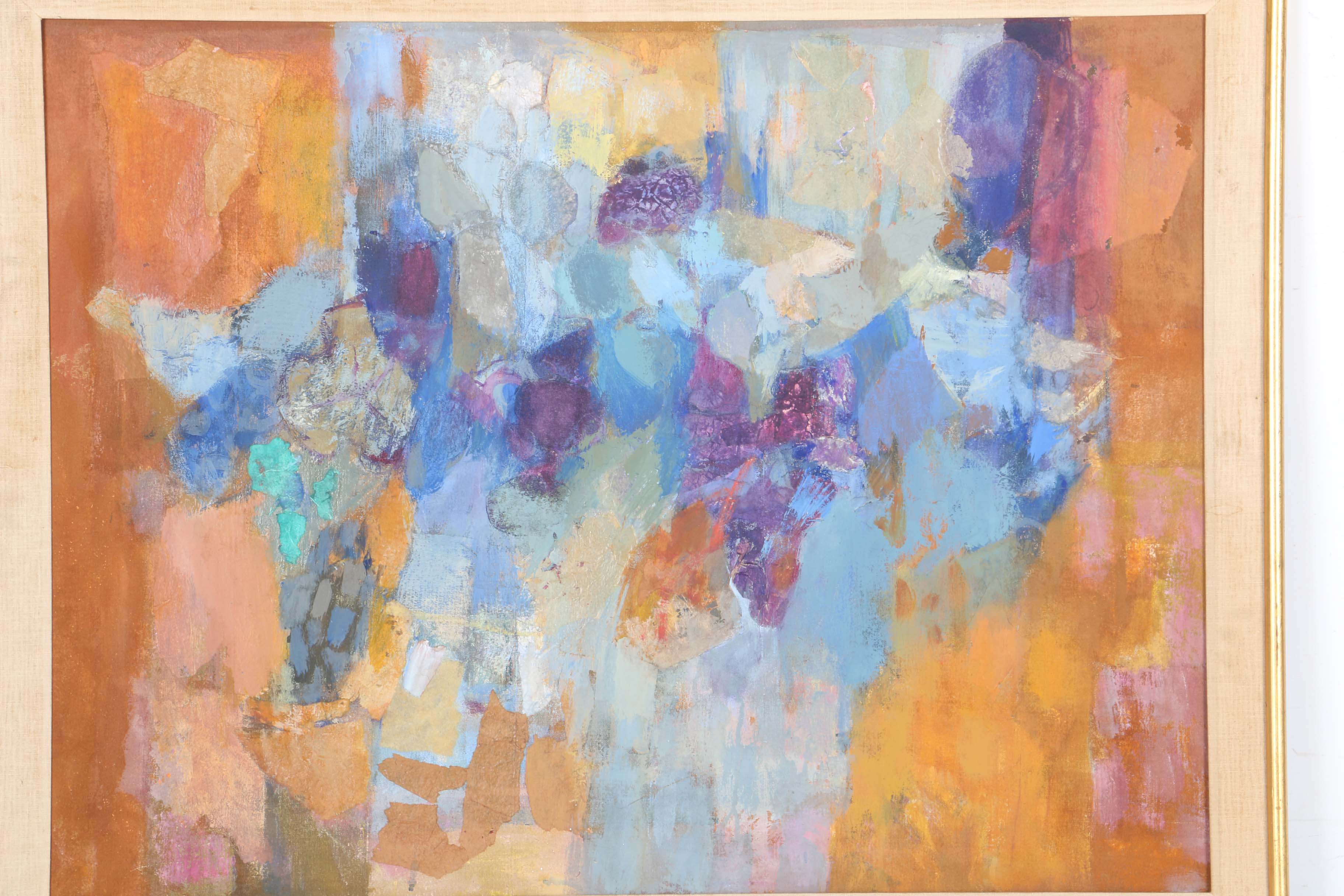 Marjorie Deo Mixed Media Painting on Canvas "Tomb Painting - Egypt"