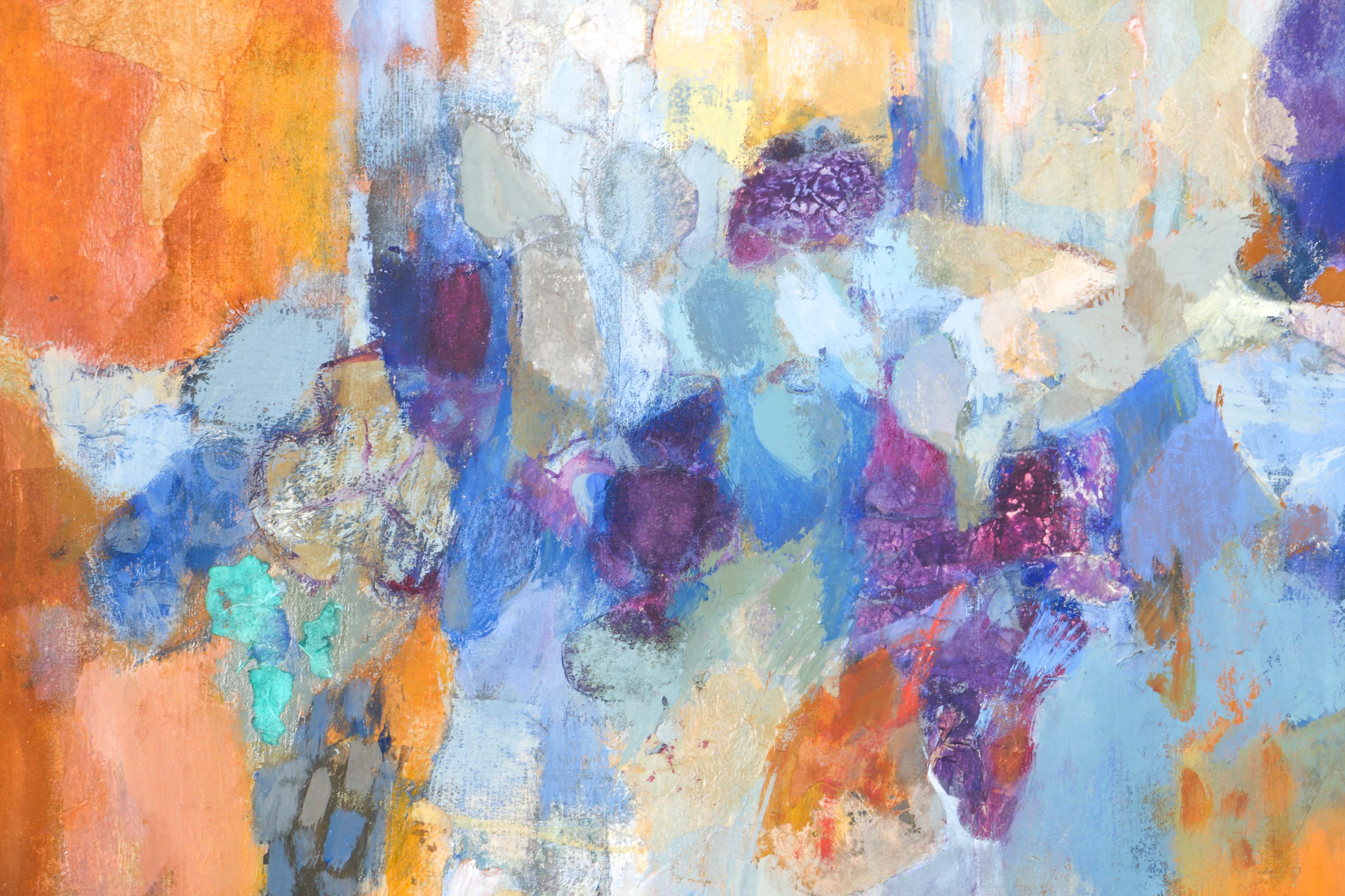 Marjorie Deo Mixed Media Painting on Canvas "Tomb Painting - Egypt"