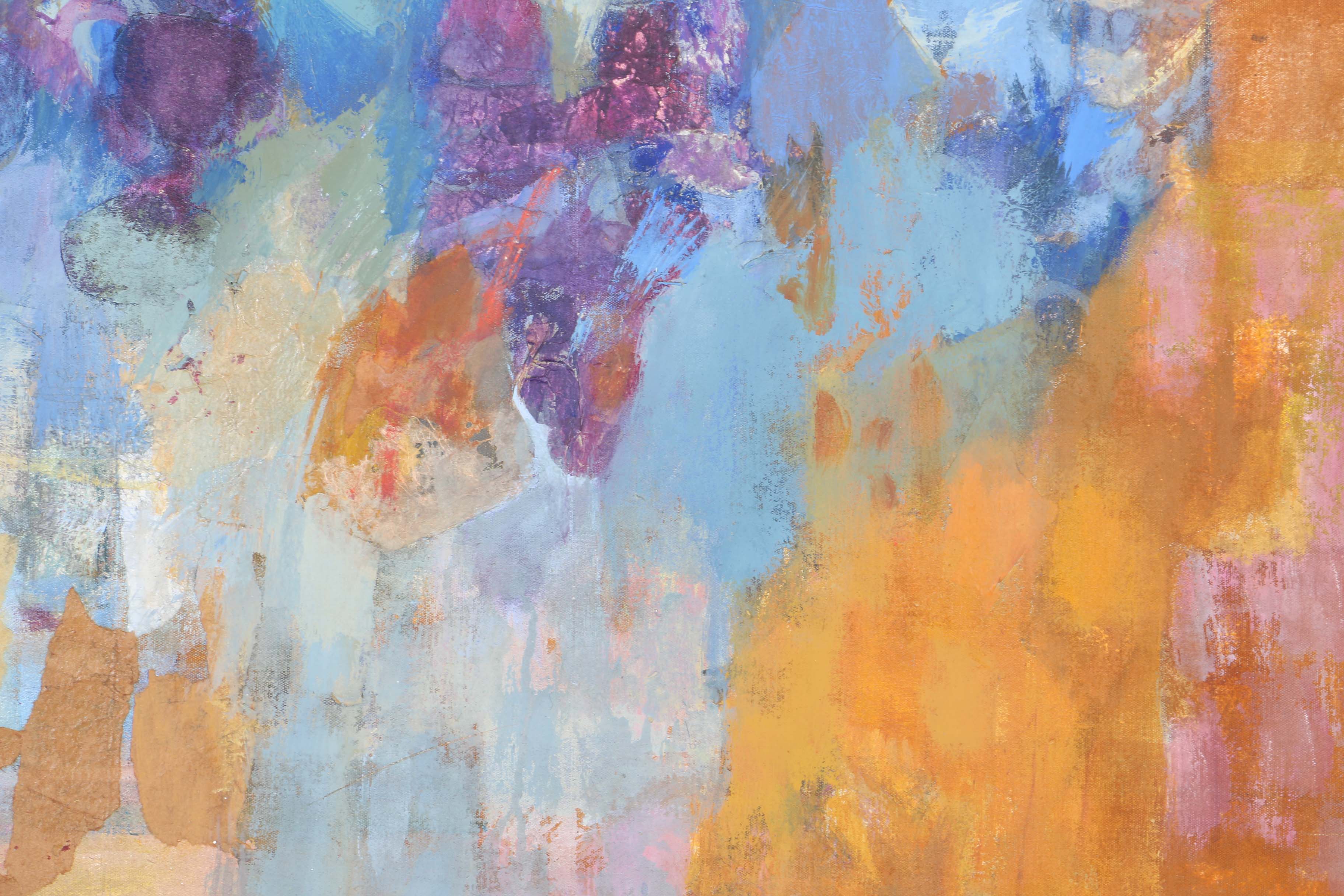 Marjorie Deo Mixed Media Painting on Canvas "Tomb Painting - Egypt"