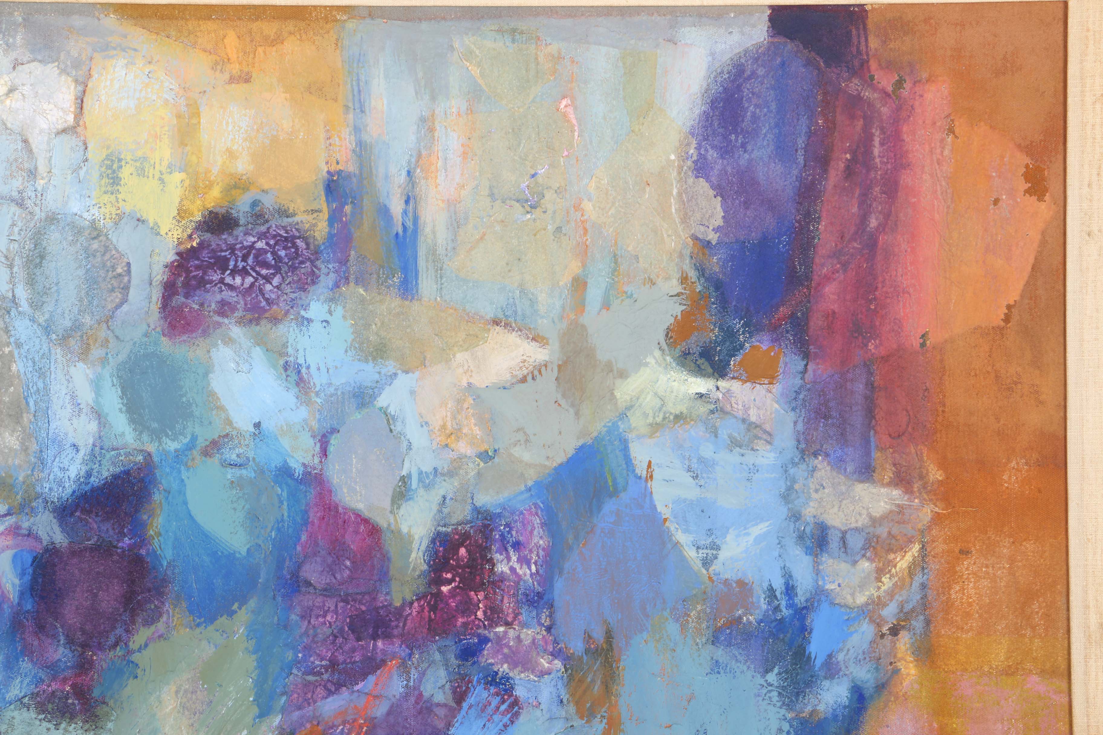 Marjorie Deo Mixed Media Painting on Canvas "Tomb Painting - Egypt"