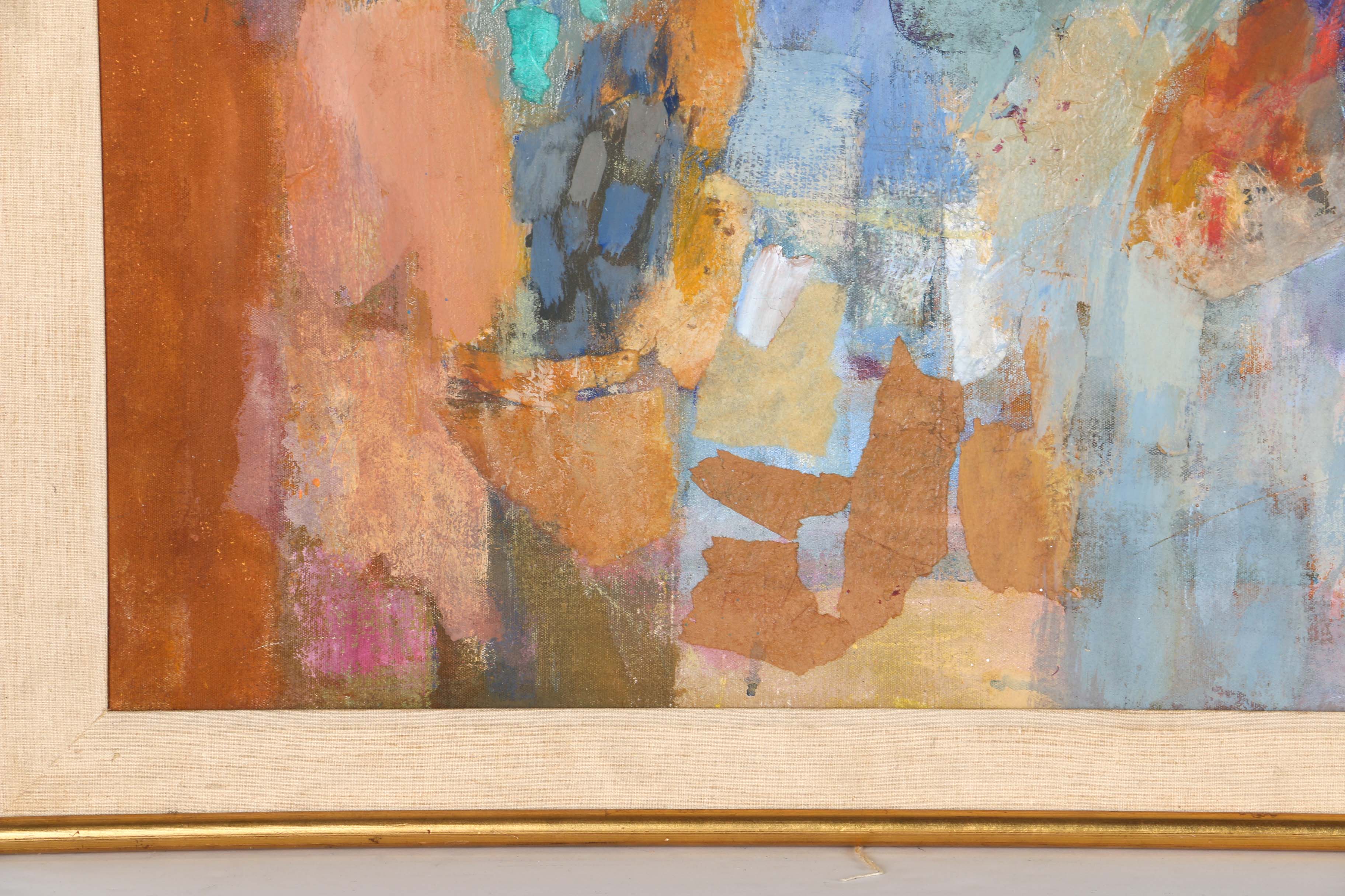 Marjorie Deo Mixed Media Painting on Canvas "Tomb Painting - Egypt"