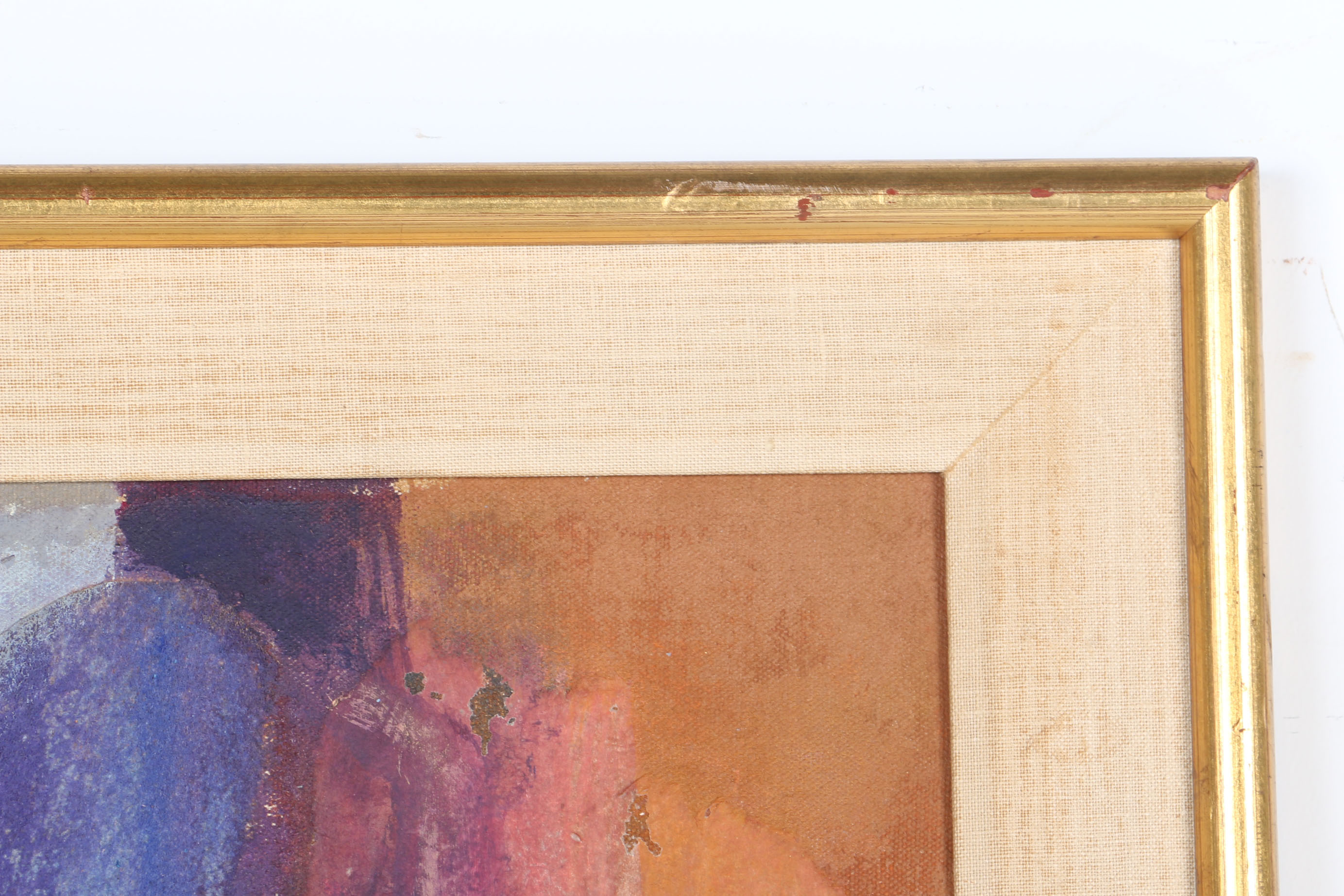 Marjorie Deo Mixed Media Painting on Canvas "Tomb Painting - Egypt"