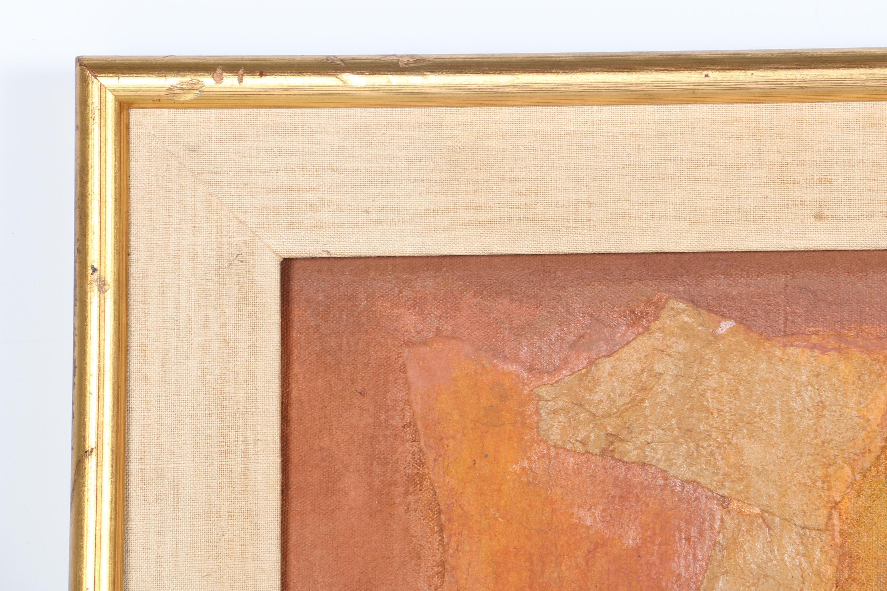 Marjorie Deo Mixed Media Painting on Canvas "Tomb Painting - Egypt"