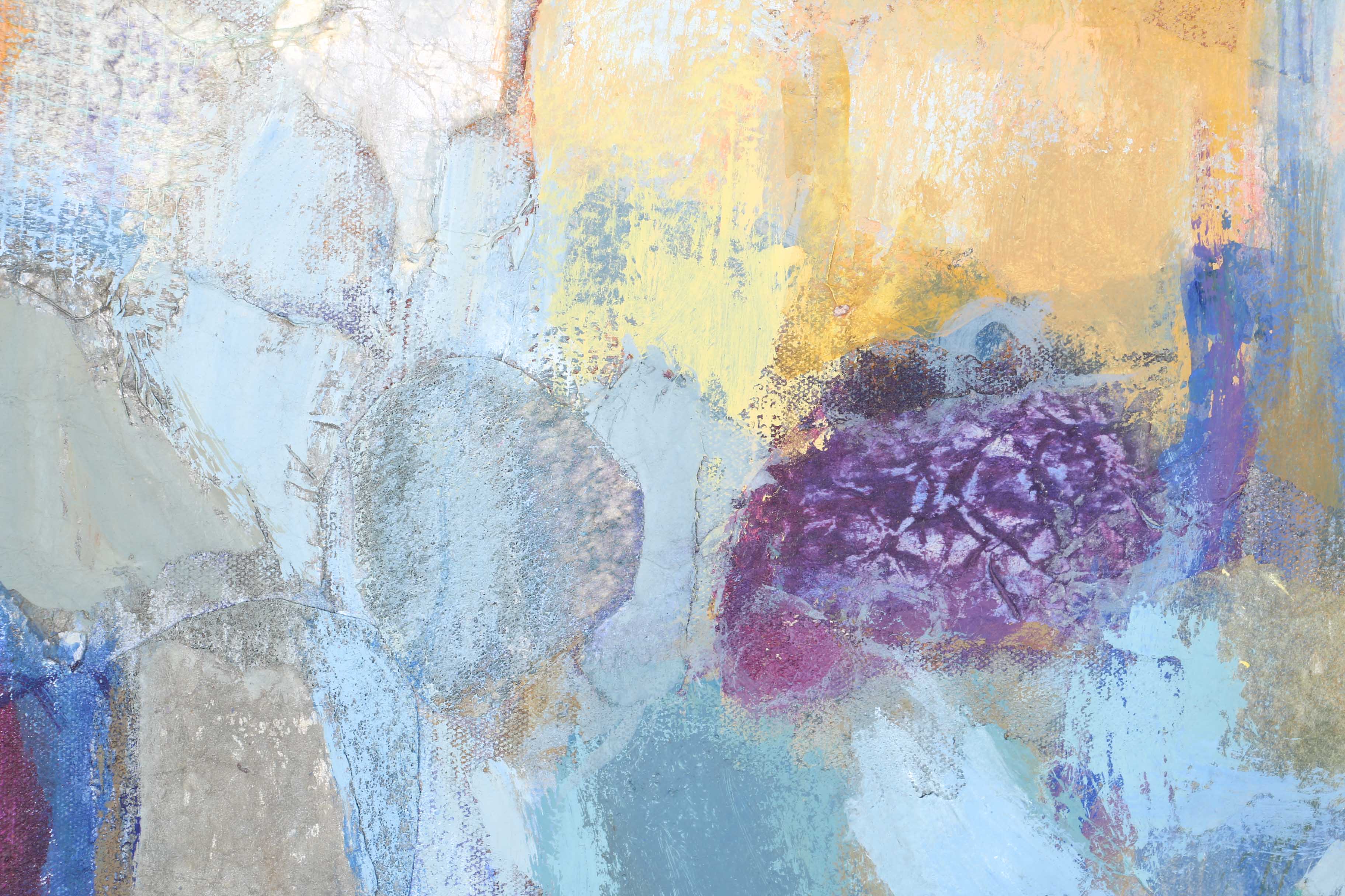 Marjorie Deo Mixed Media Painting on Canvas "Tomb Painting - Egypt"