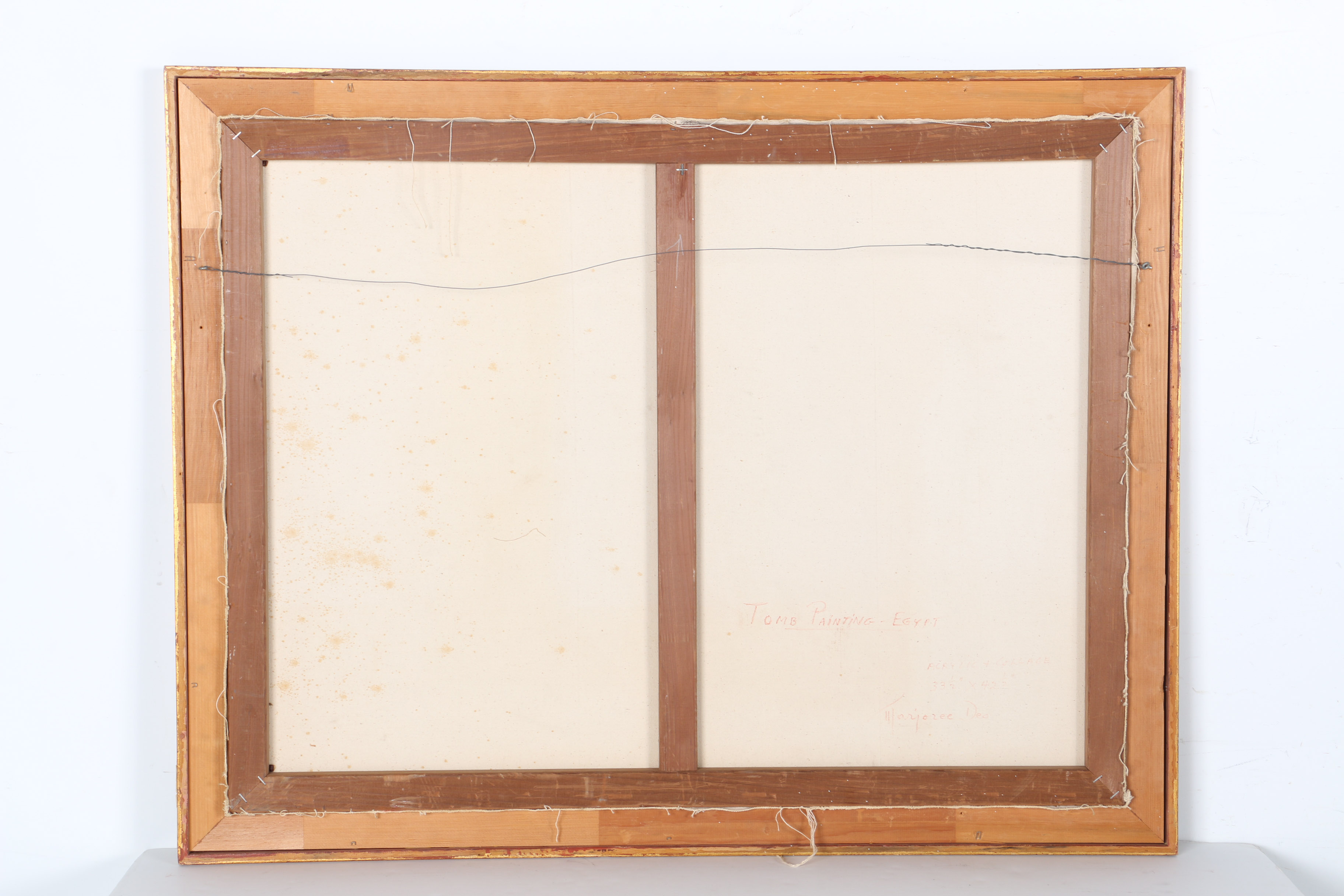 Marjorie Deo Mixed Media Painting on Canvas "Tomb Painting - Egypt"