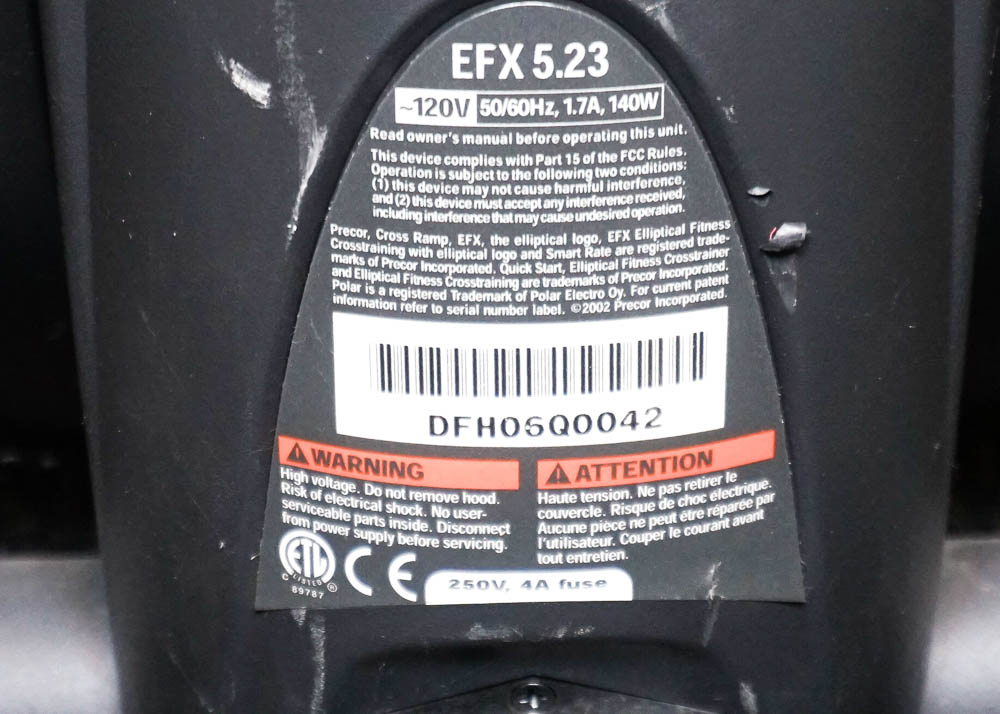 Precor EFX 5.23 Elliptical Cross Trainer