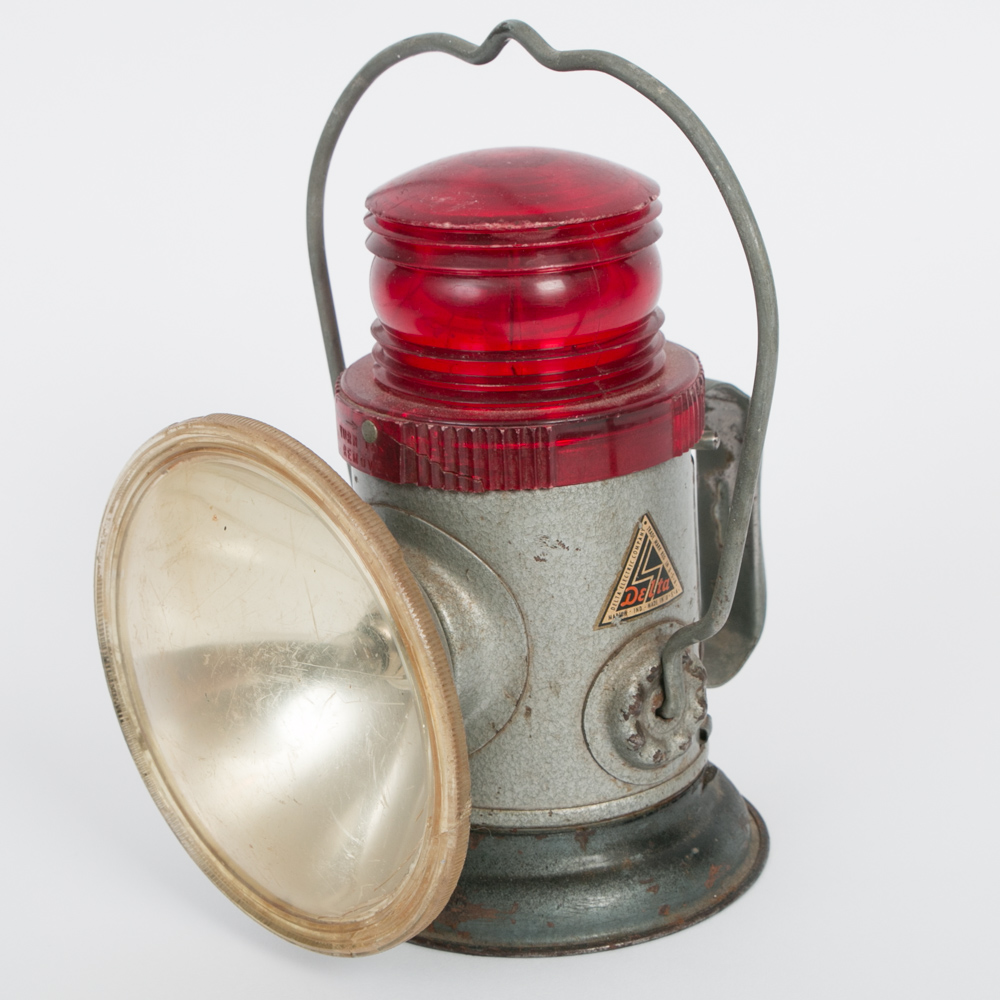 Vintage Delta Electric Tin Lantern