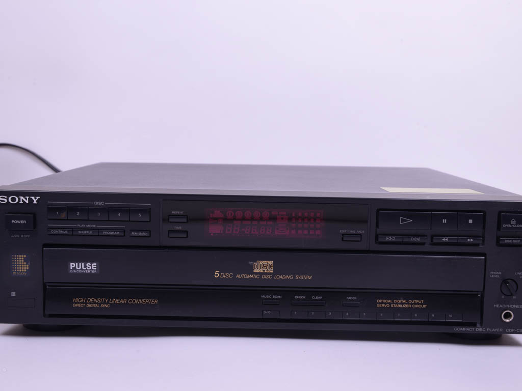 Sony Turntable, Hi-Fi Receiver, 5-Disc CD Player and Speakers