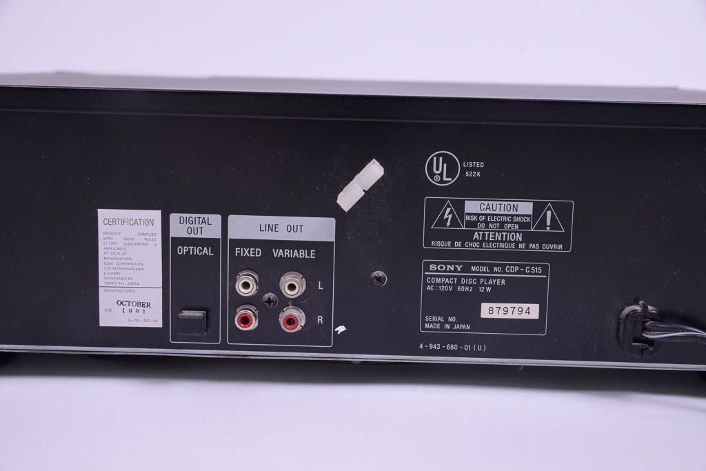 Sony Turntable, Hi-Fi Receiver, 5-Disc CD Player and Speakers