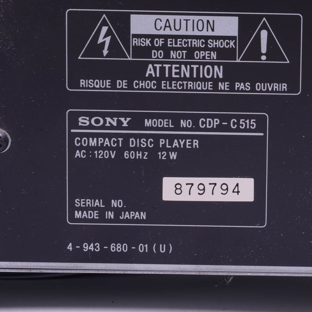 Sony Turntable, Hi-Fi Receiver, 5-Disc CD Player and Speakers