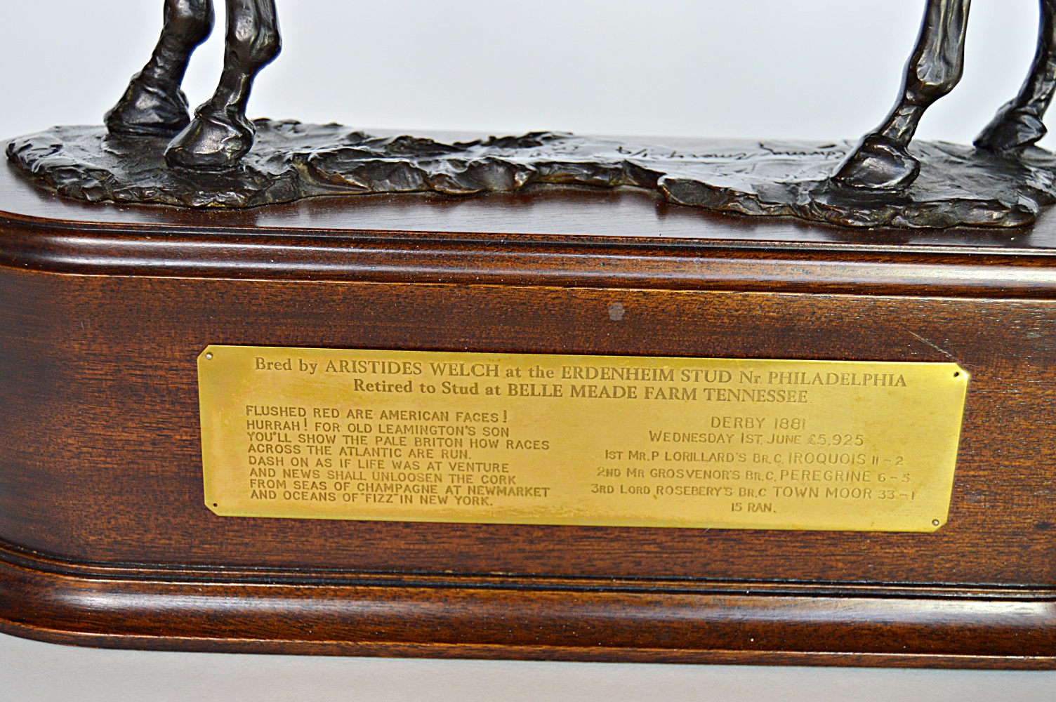 Edwina Emery Equestrian Bronze Titled "Iroquois"