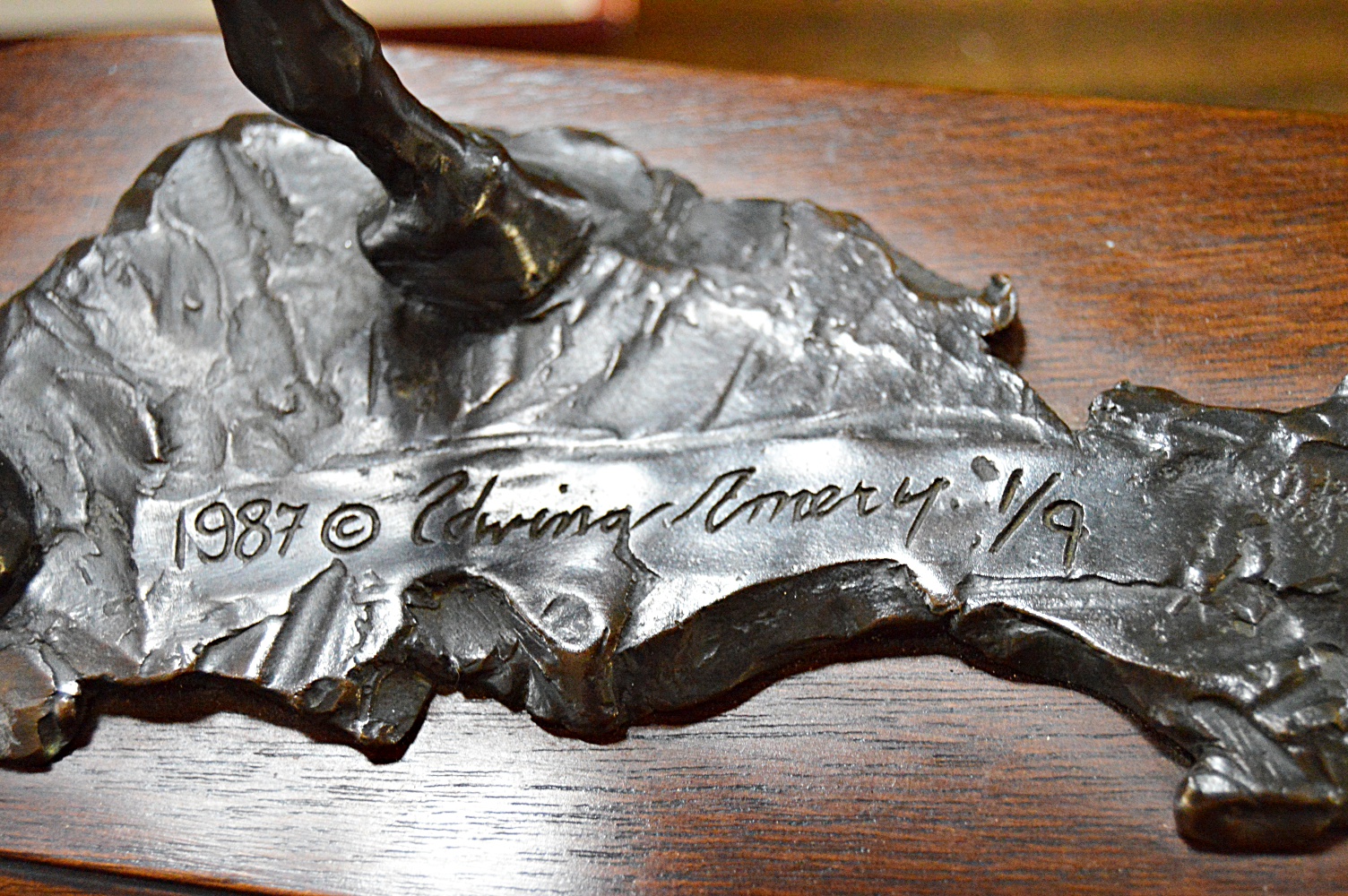 Edwina Emery Equestrian Bronze Titled "Iroquois"