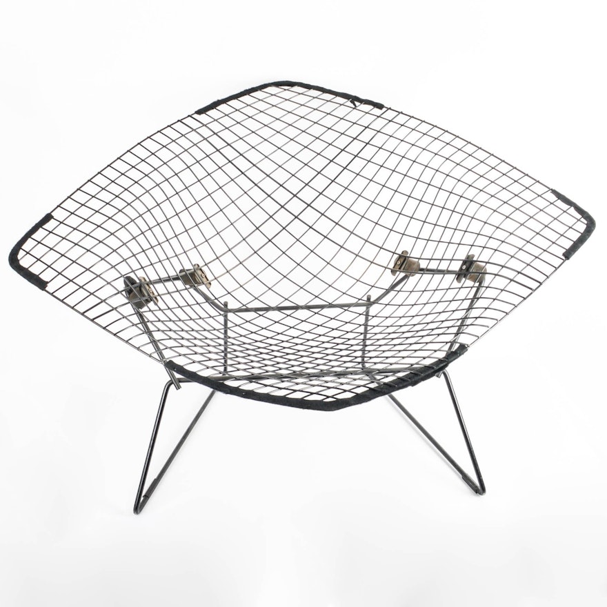 Original Harry Bertoia for Knoll International Large Diamond Chair With Cover