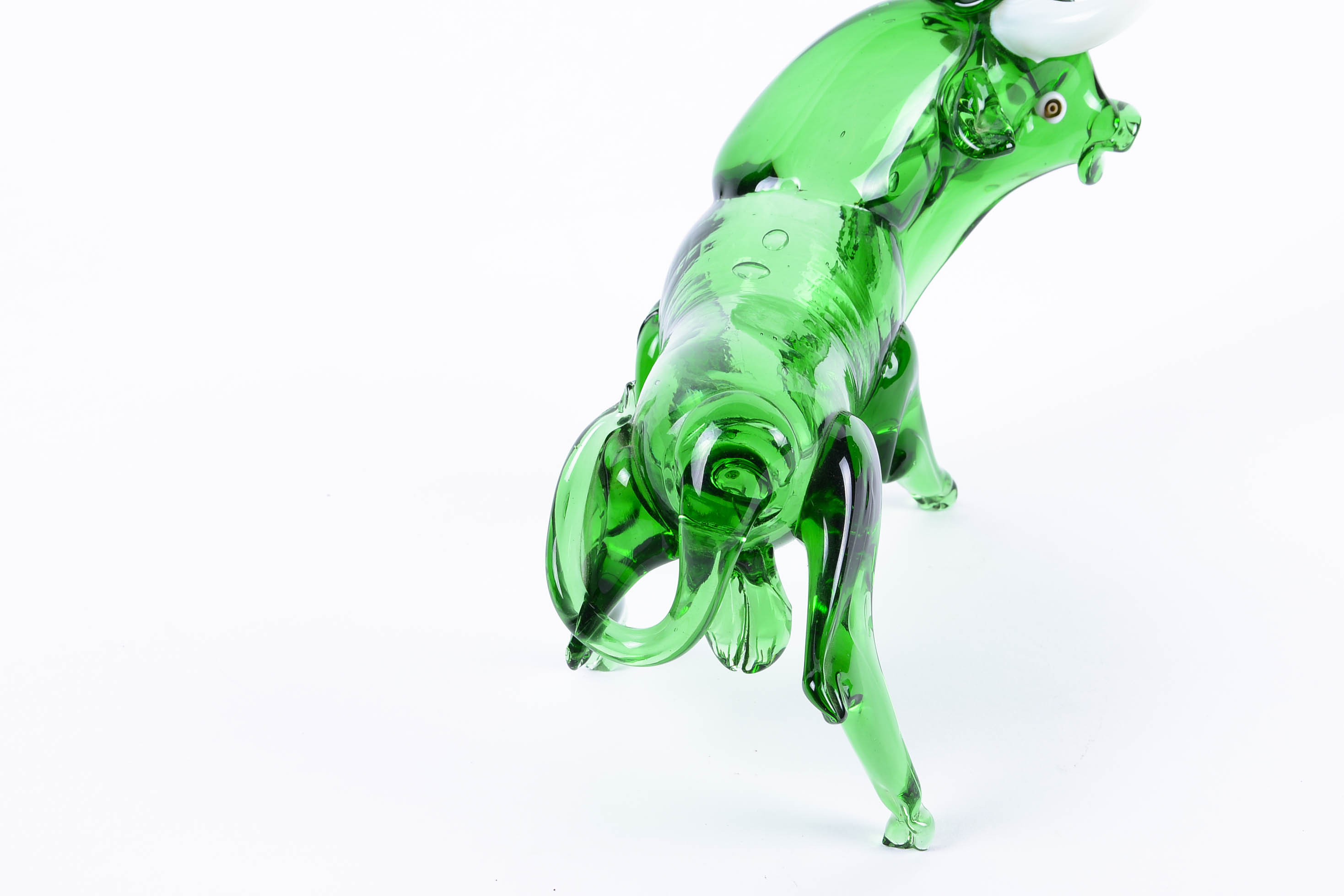 Murano Style Art Glass Bull