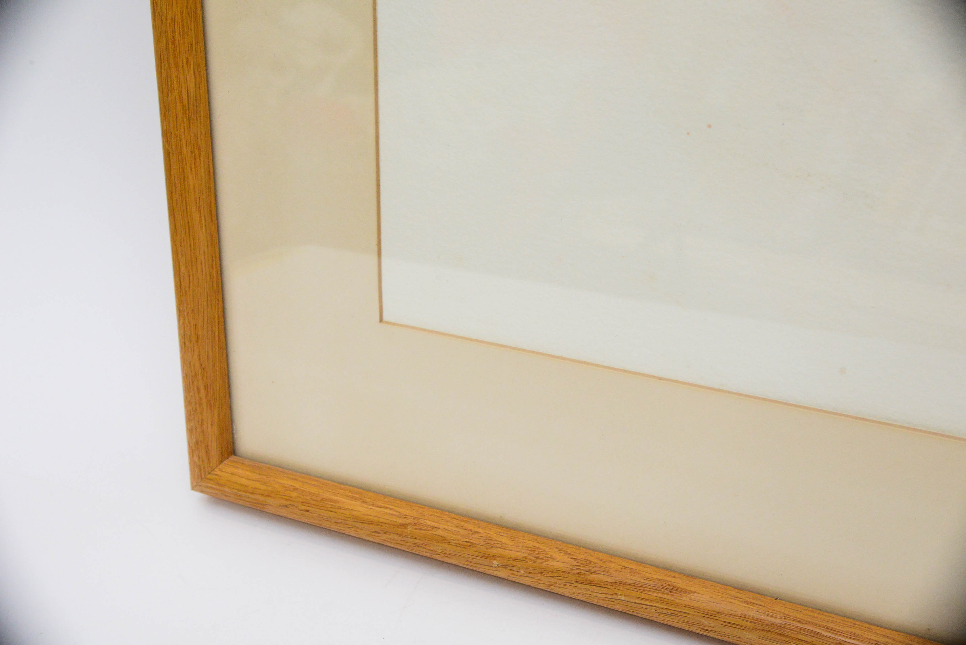 Framed and Signed Still Life Watercolor of Fruit