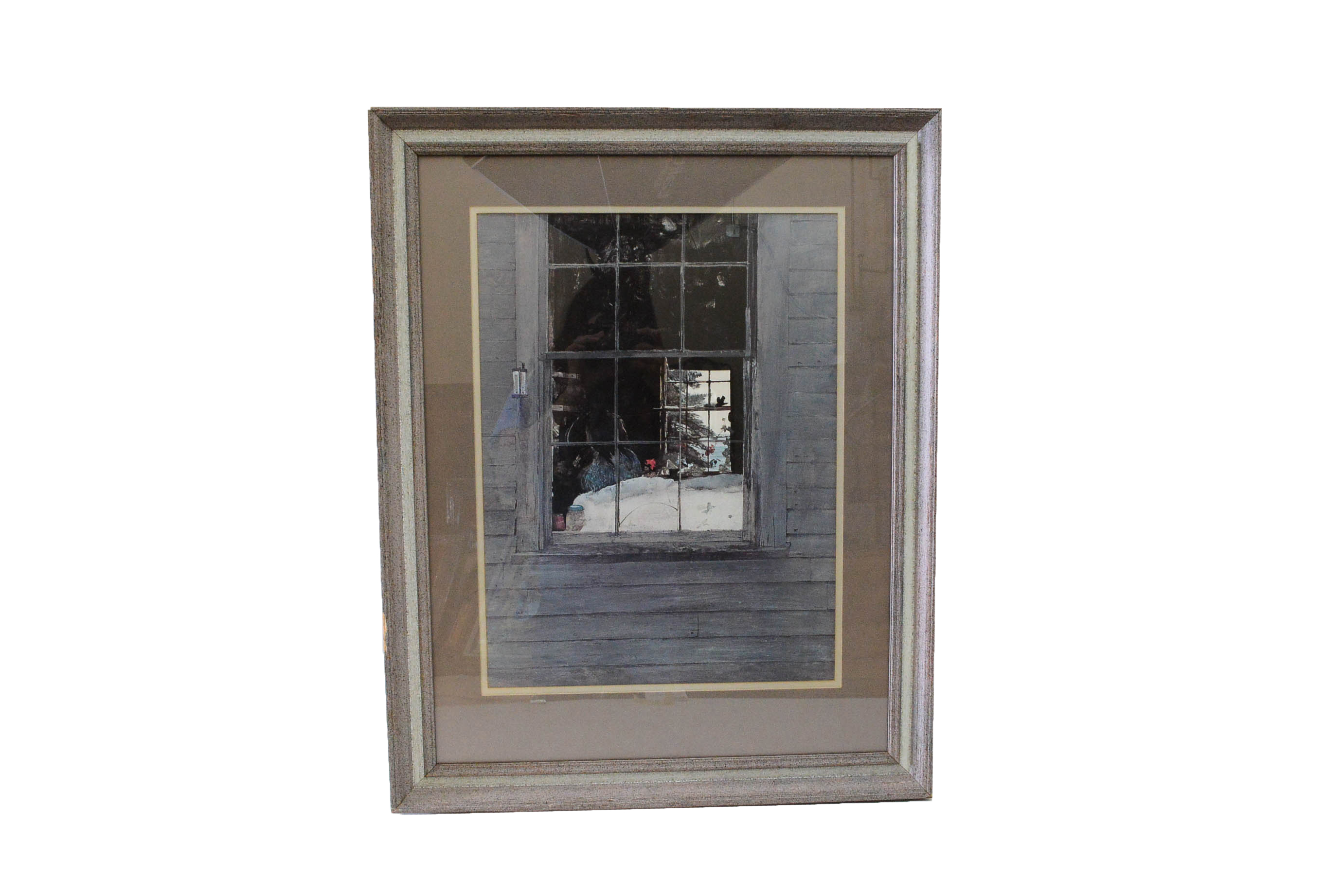 Framed Print After Andrew Wyeth's "Geraniums"