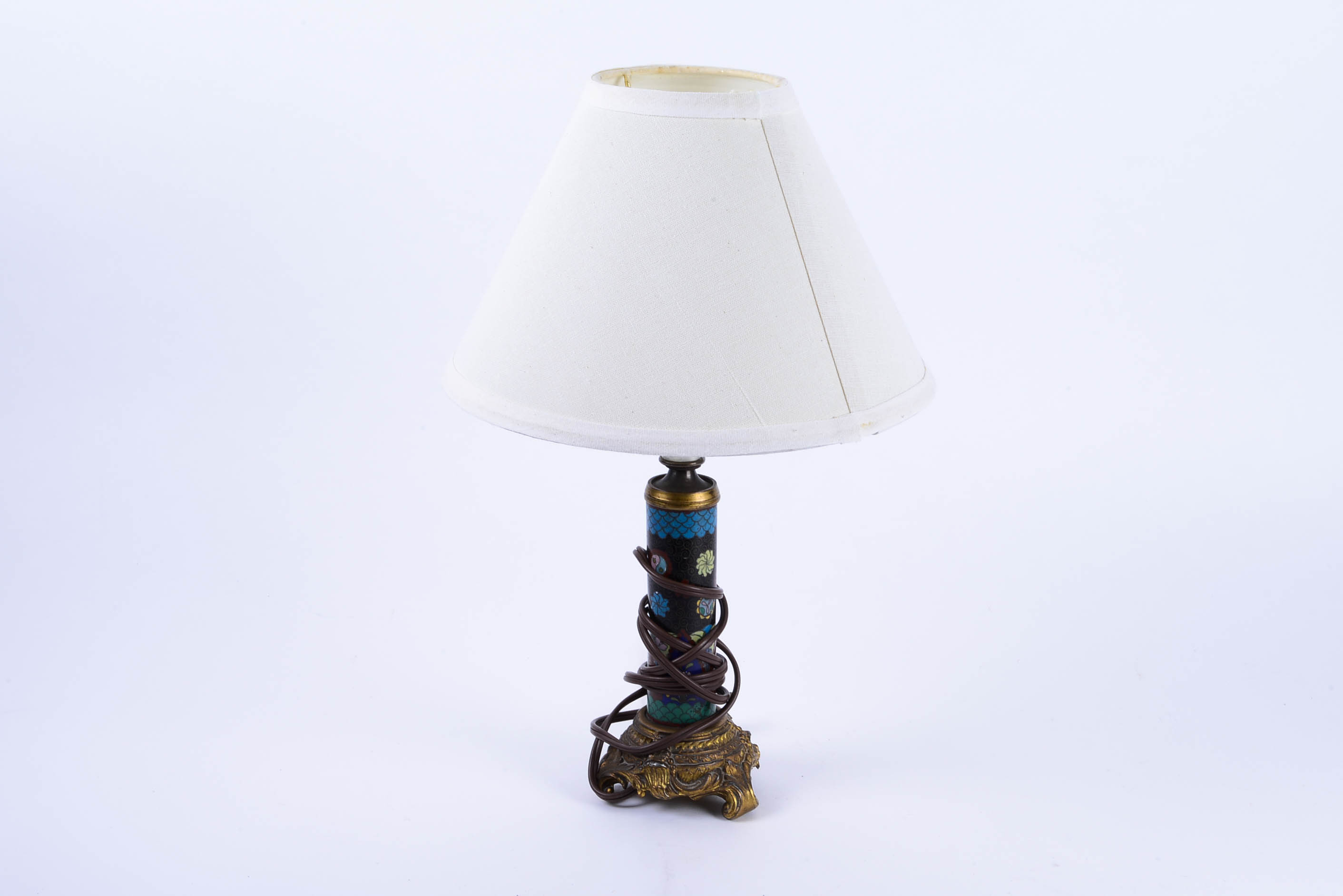 Vintage Cloisonne Desk Lamp