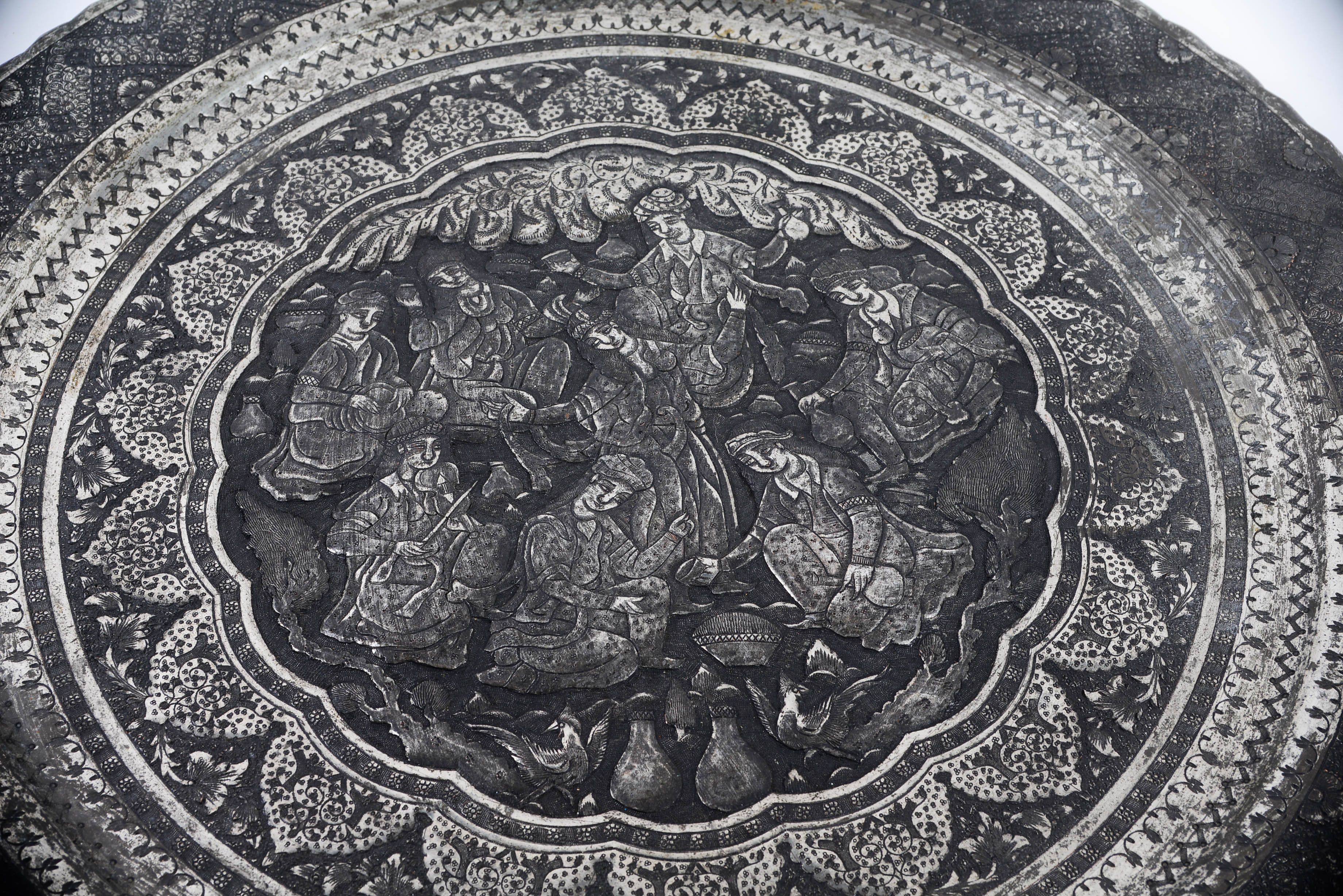 Antique Persian Museum Quality Tray