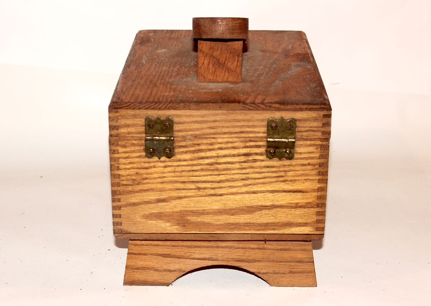 Vintage Griffin "Shinemaster" Oak Shoe Shine Box with Kit