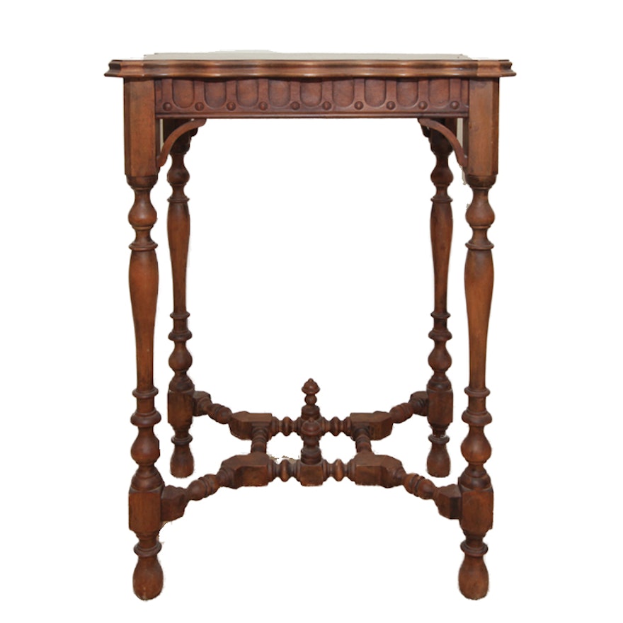 Antique Victorian Carved Side Table