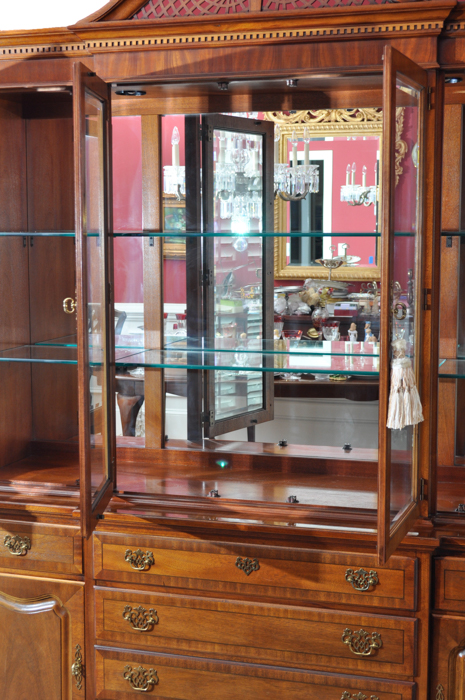 Circa 1980s "Stoneleigh" China Cabinet by Stanley Furniture