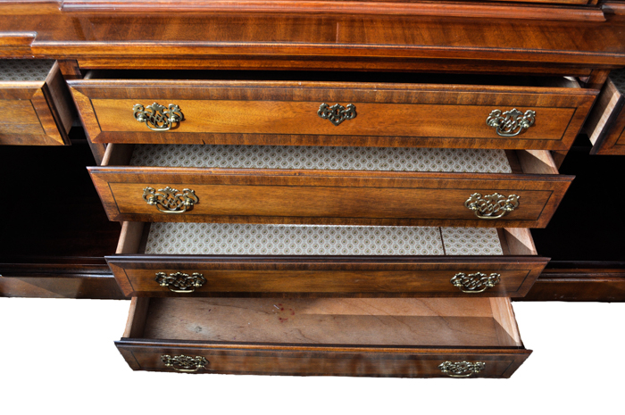 Circa 1980s "Stoneleigh" China Cabinet by Stanley Furniture