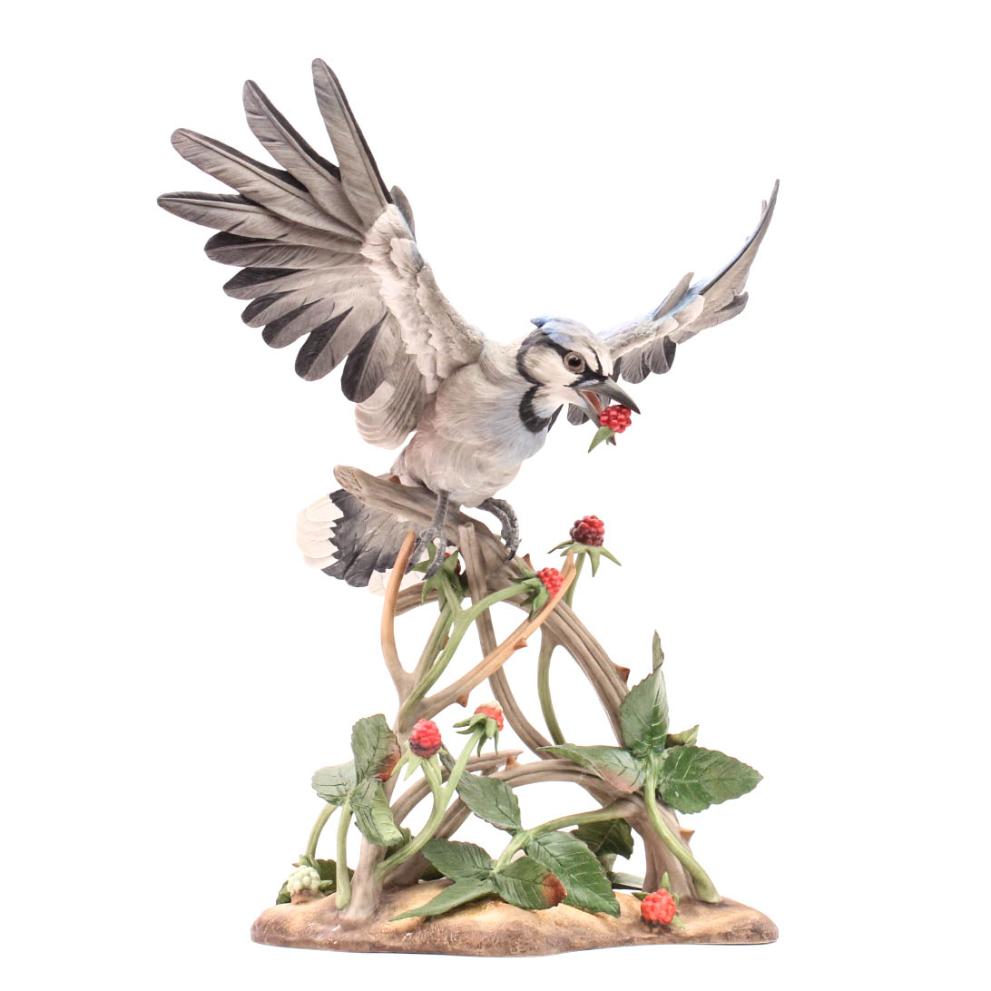 Boehm Limited Edition Bisque Porcelain Bird "Blue Jay"