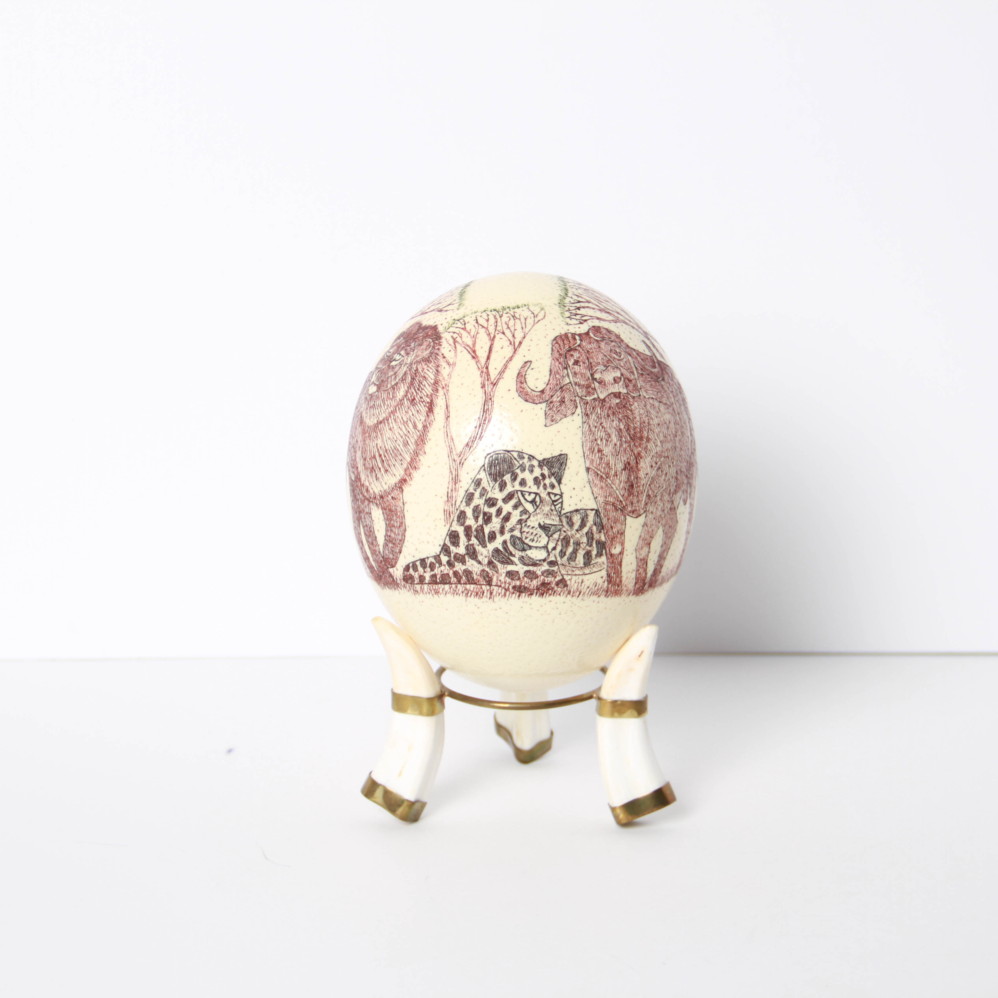 Ostrich Egg with Stand