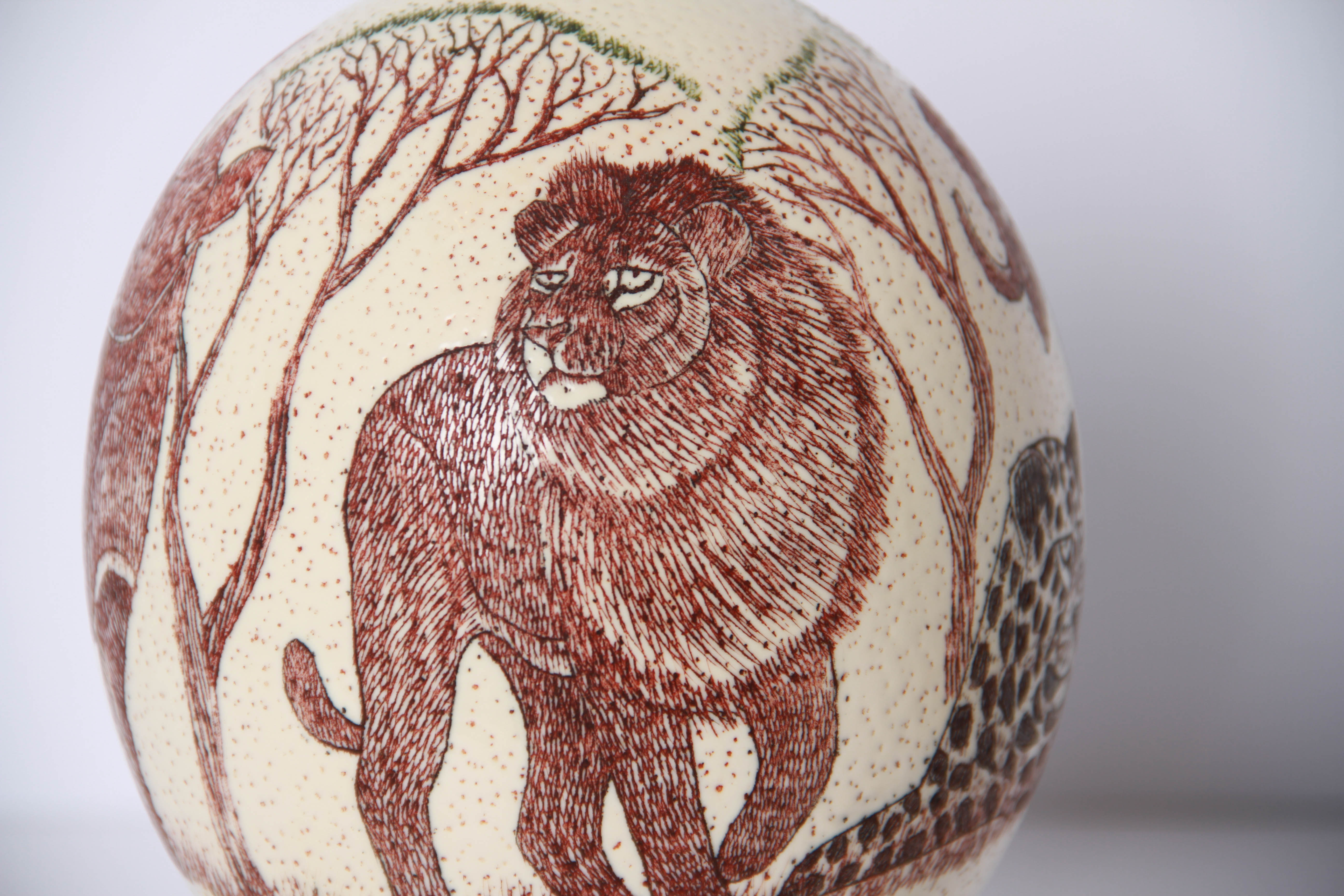 Ostrich Egg with Stand