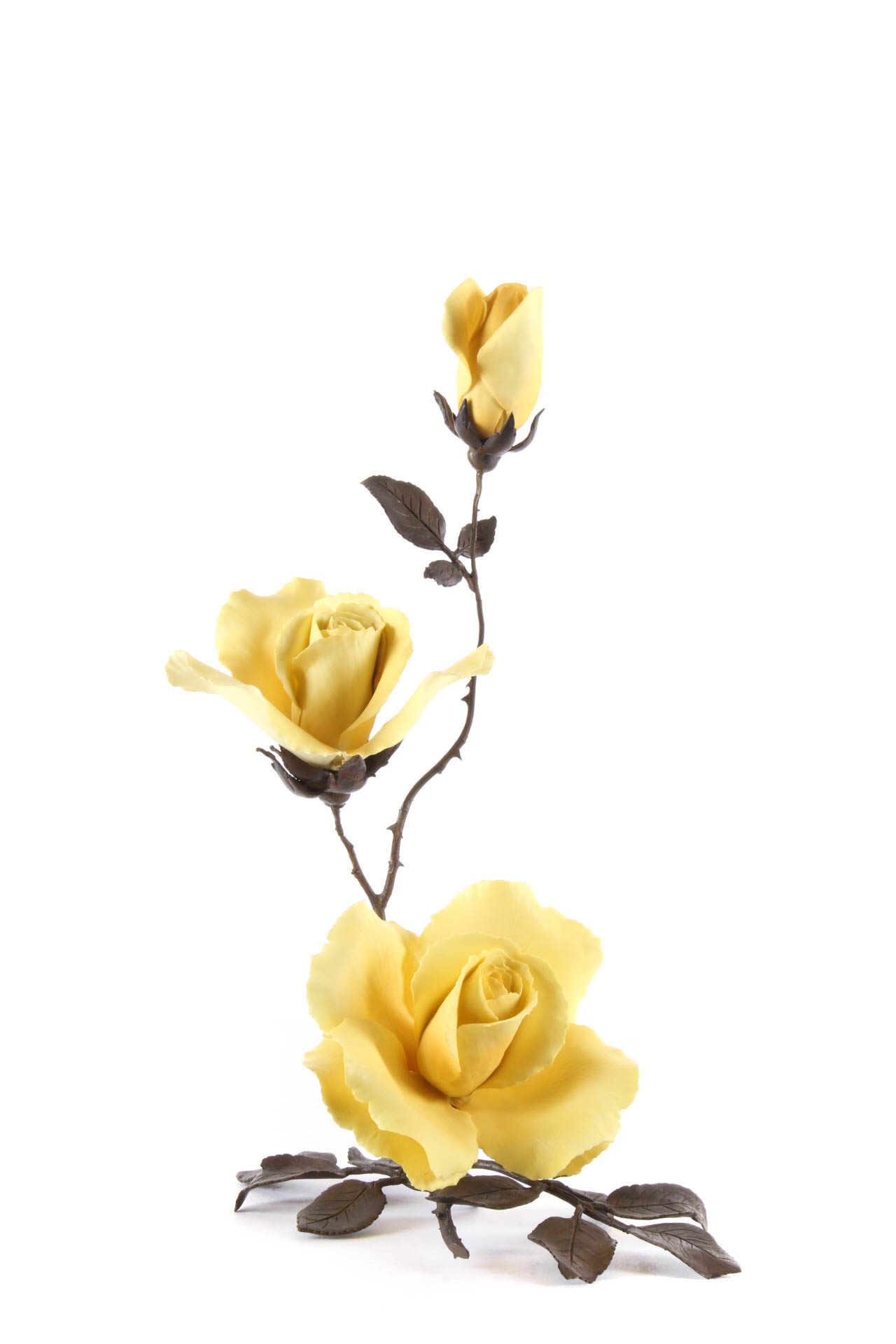 Boehm Porcelain Flower "Yellow Rose"
