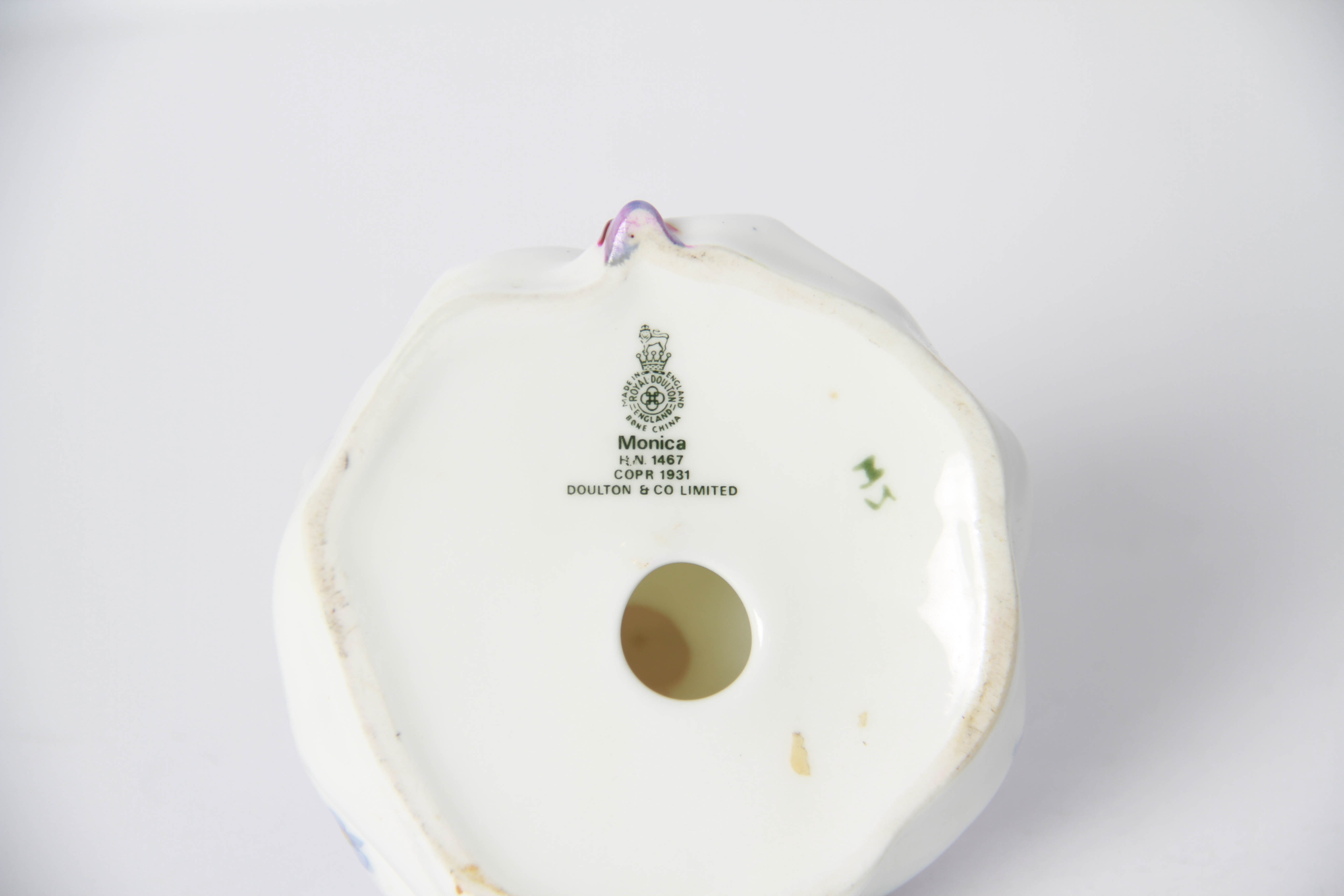 Decor Including Royal Doulton "Monica" Figurine,  Lefton China Bell and More