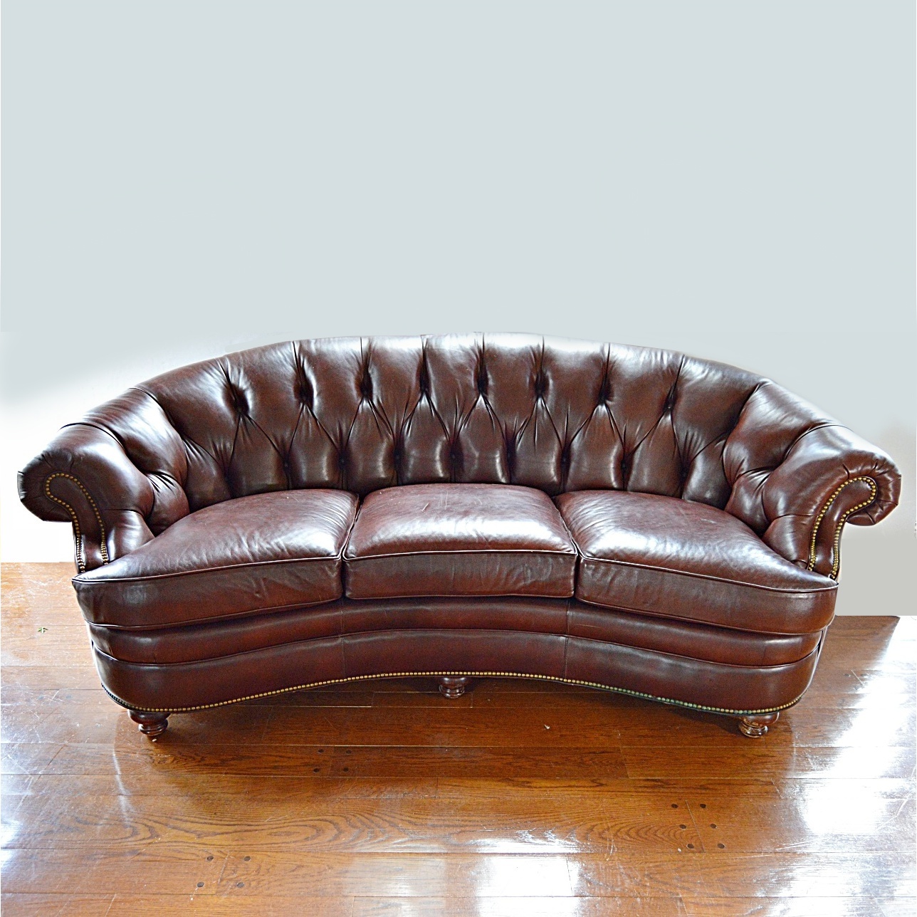 Chesterfield Style Leather Sofa