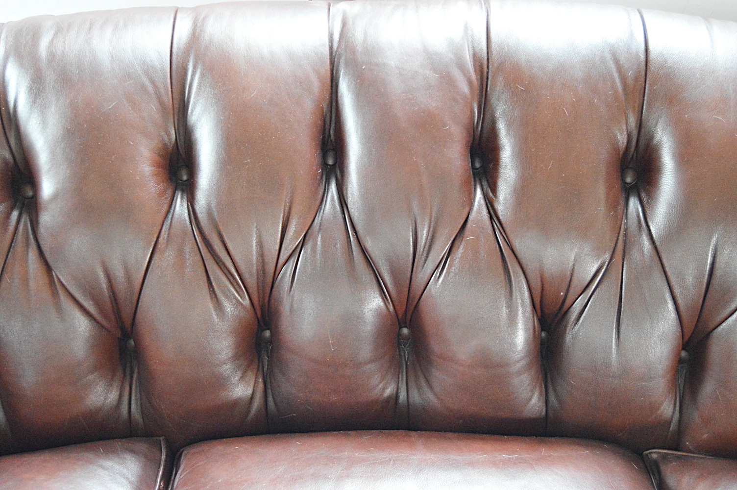 Chesterfield Style Leather Sofa